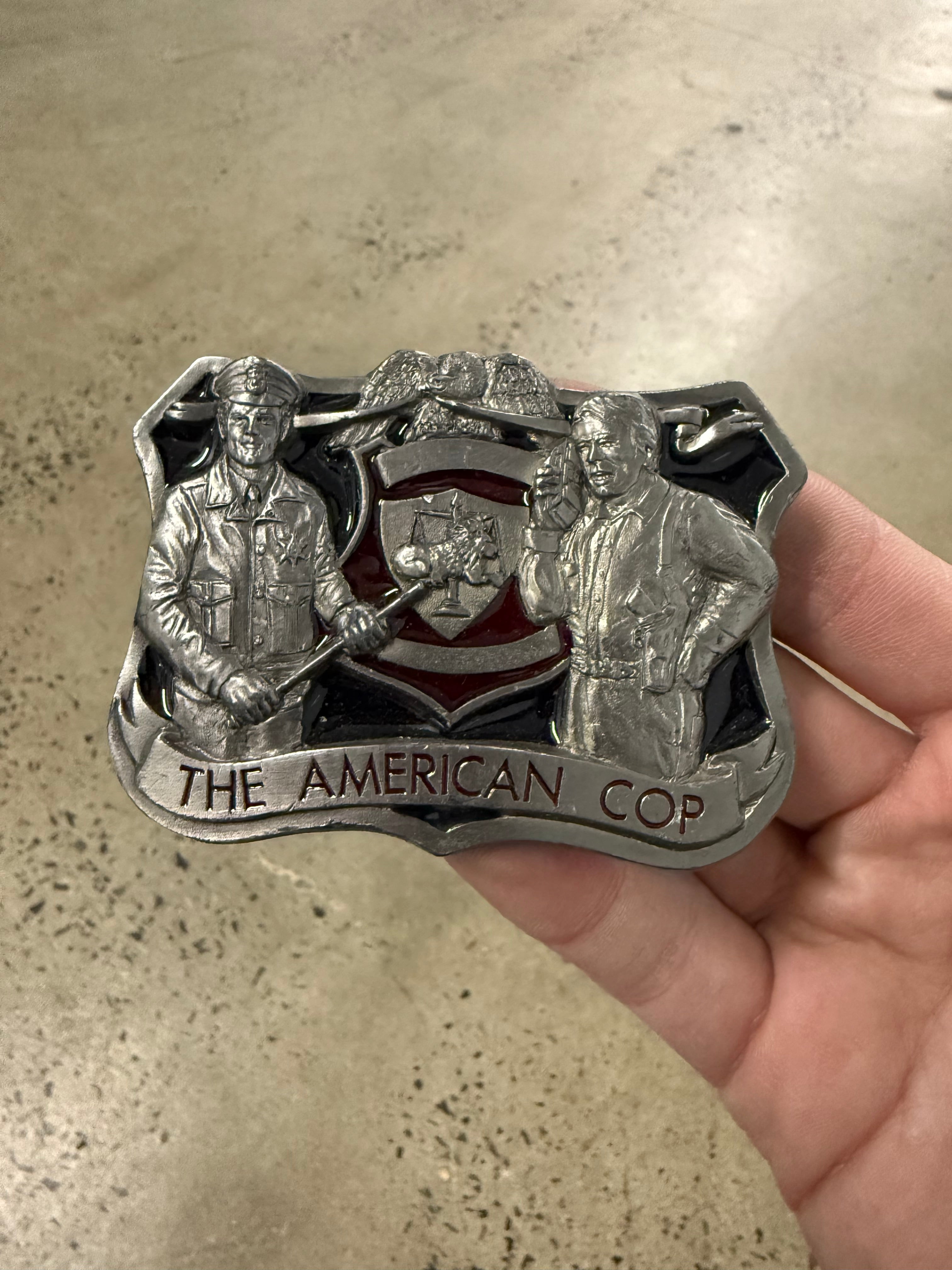 Vintage The American Cop Belt Buckle