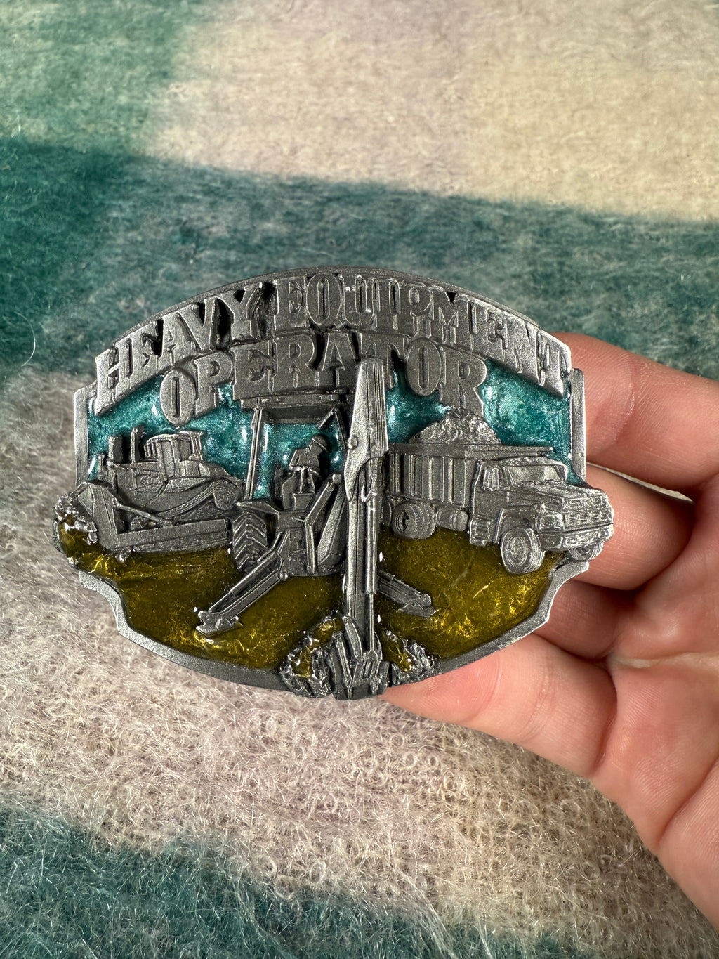 Vintage Heavy Equipment Operator Belt Buckle