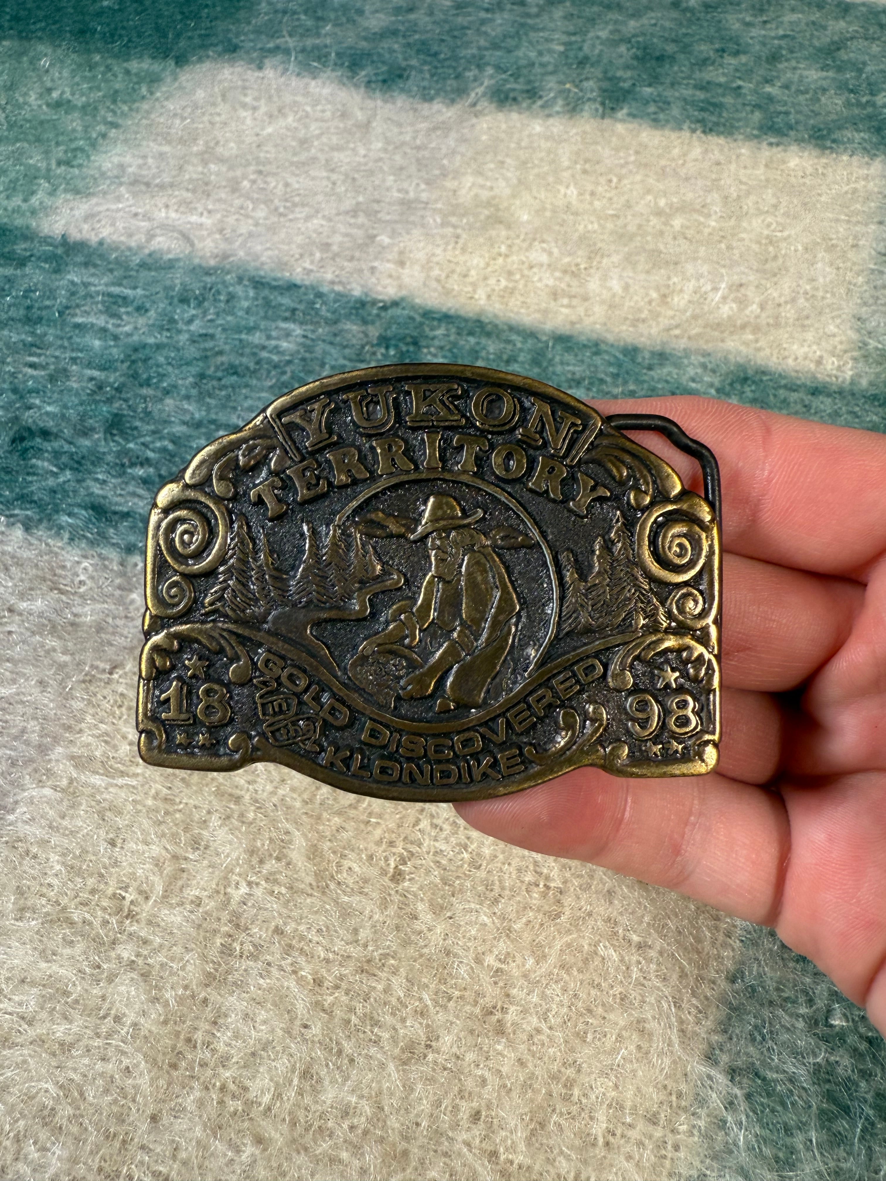 Vintage Yukon Territory Belt Buckle