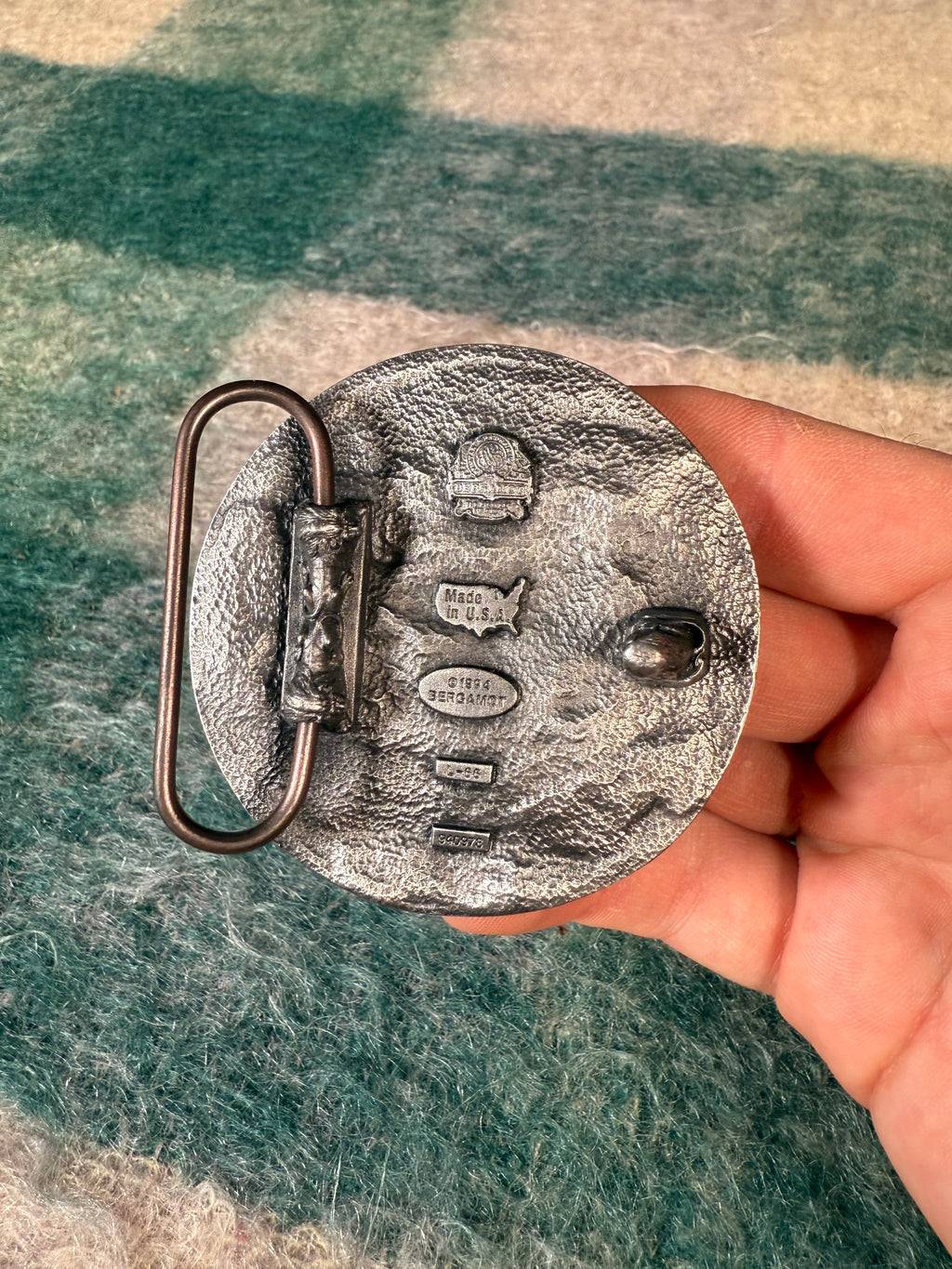 Vintage Flying Eagle Sunrise Belt Buckle