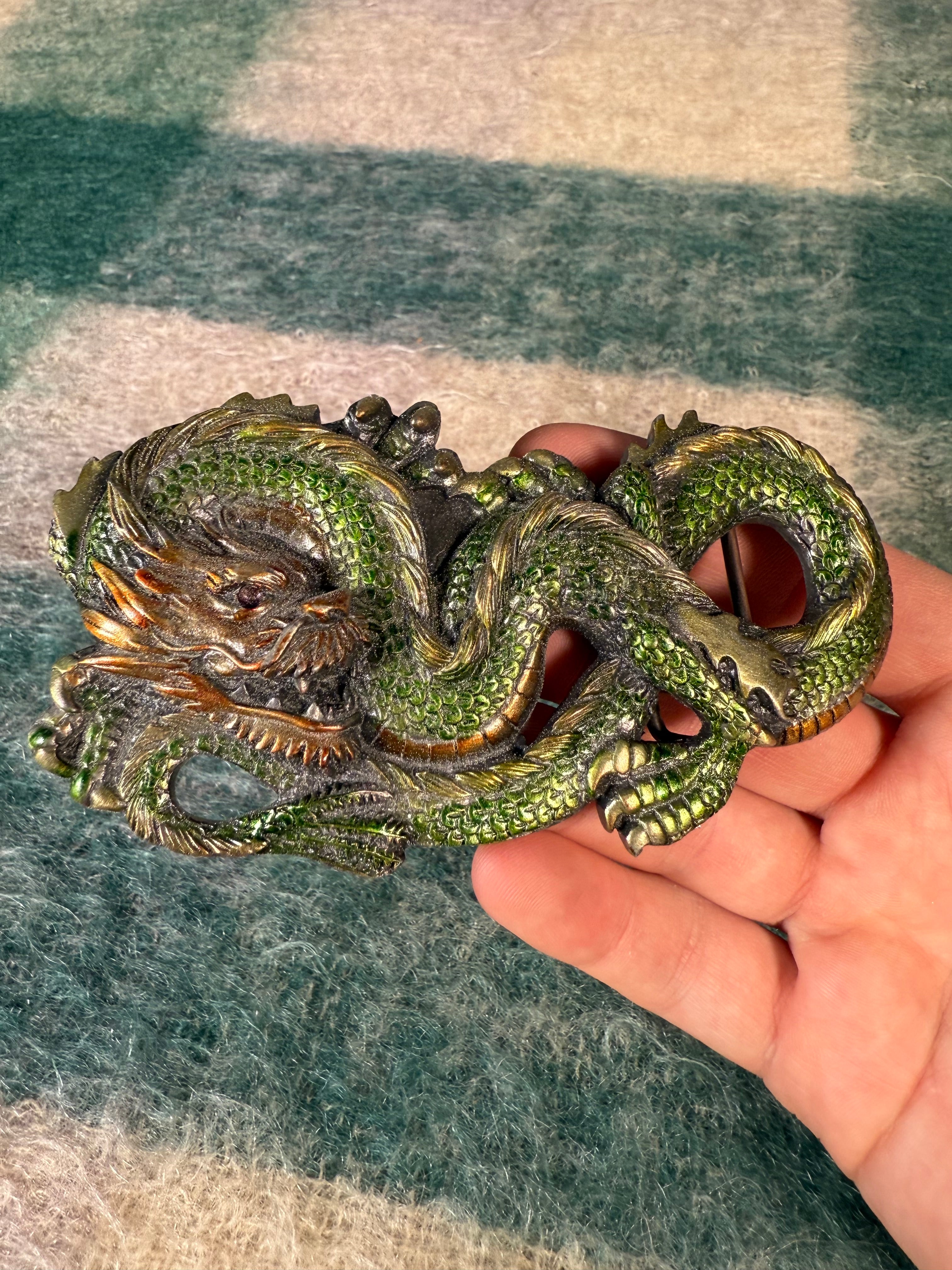 Vintage Oversized Dragon Belt Buckle