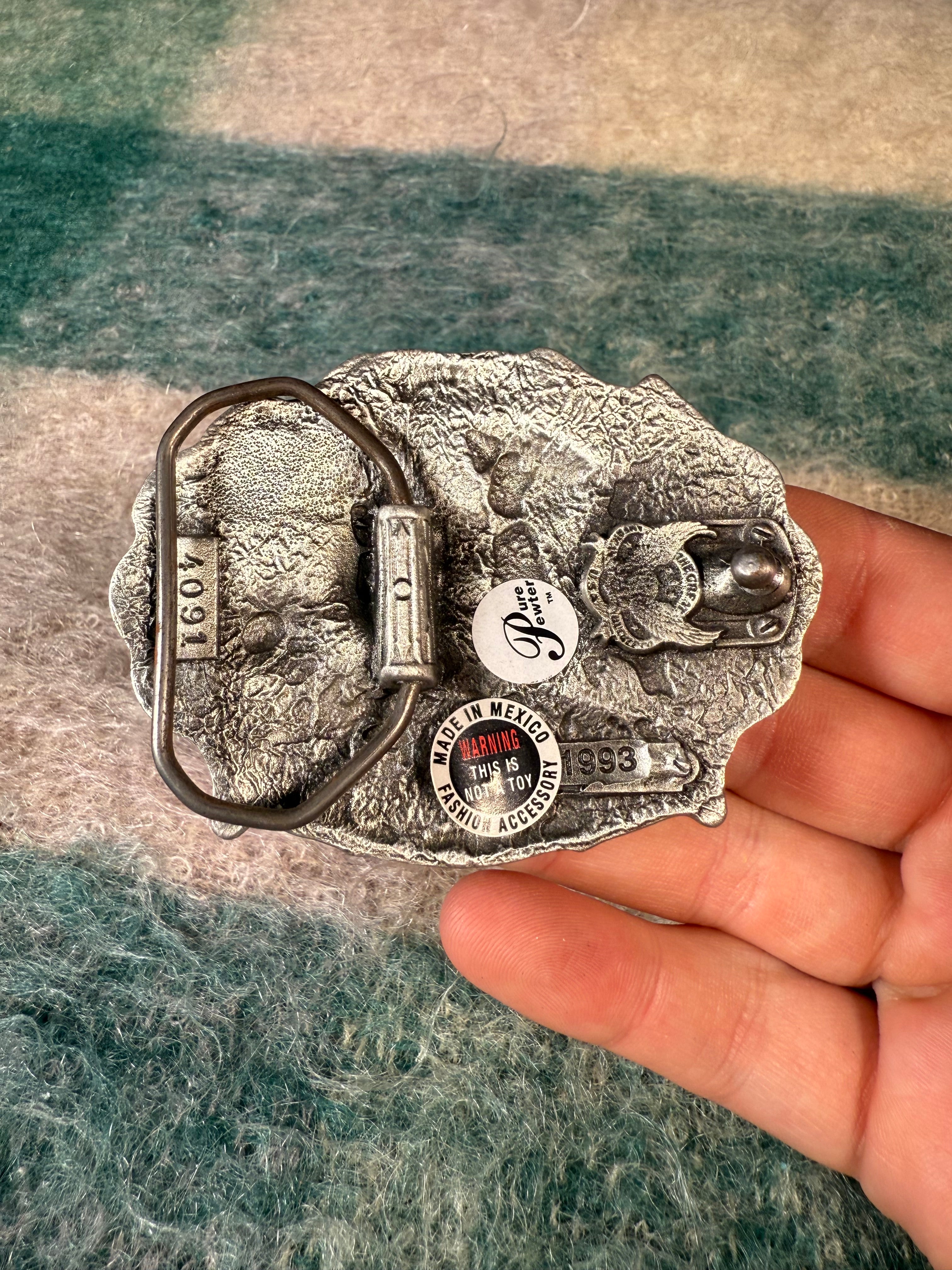 Vintage Carnival Clown Belt Buckle