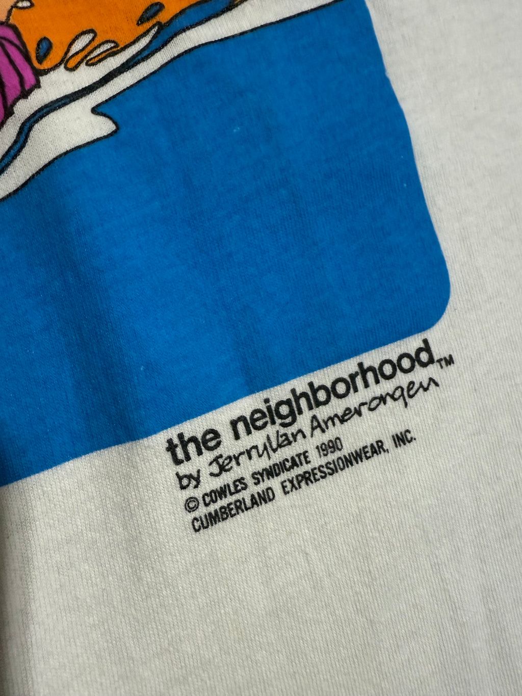 Vintage 1990 Give Em” More Slack Fishing Tee (L)