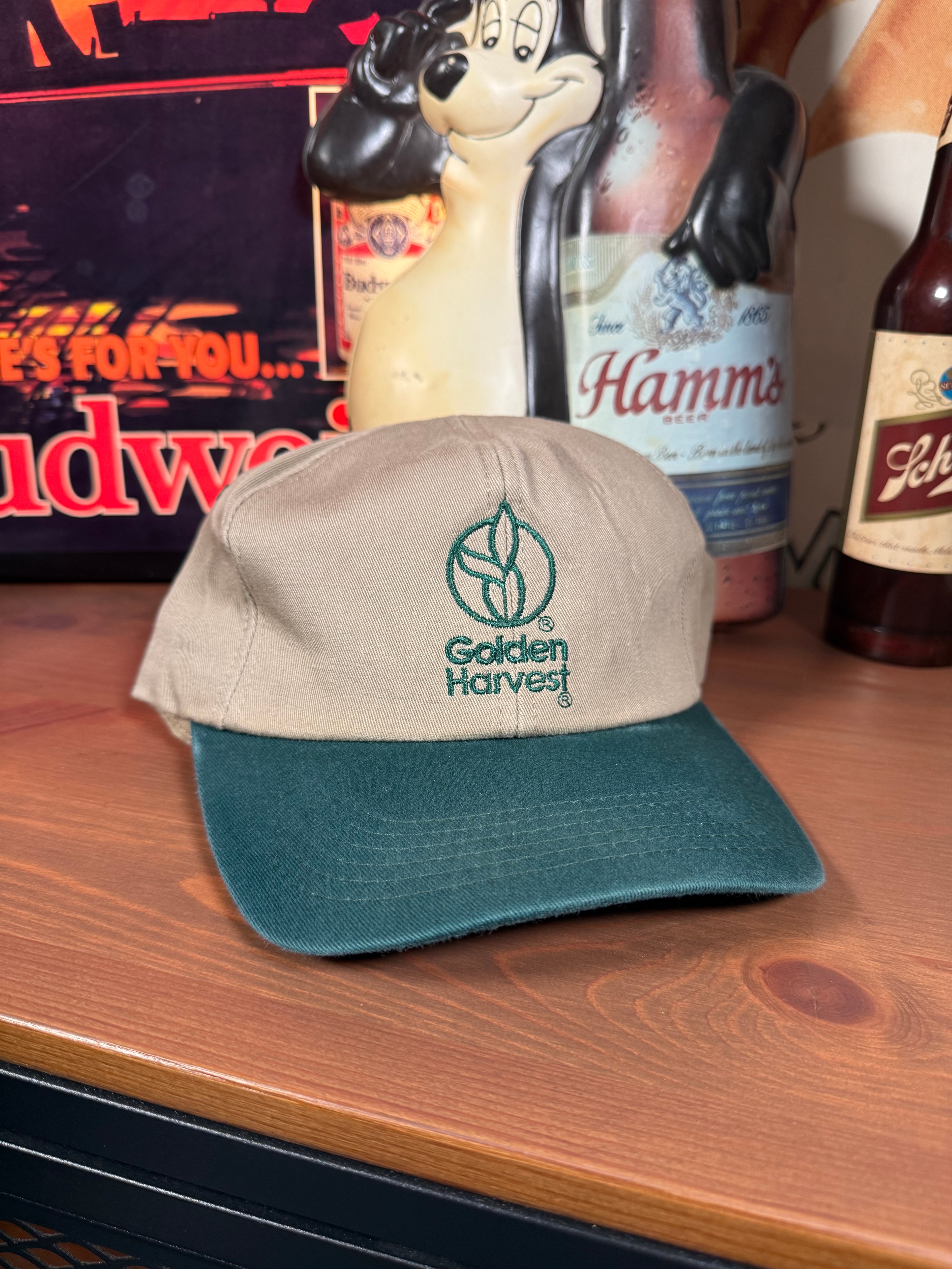 Vintage Golden Harvest Two-Tone K Products Snapback Hat