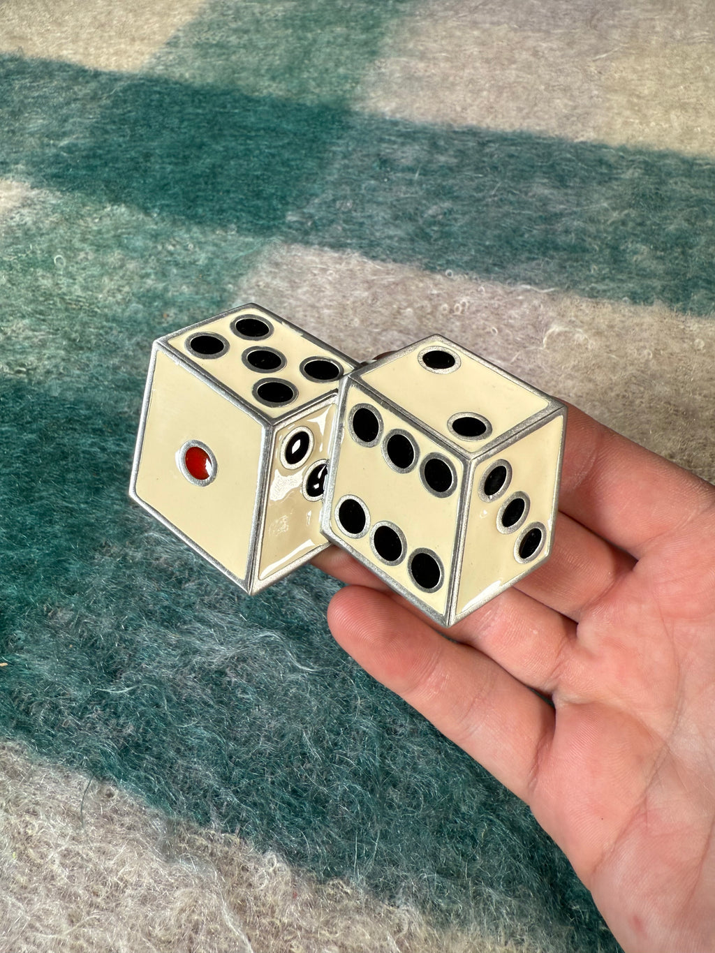 Vintage Dice Belt Buckle