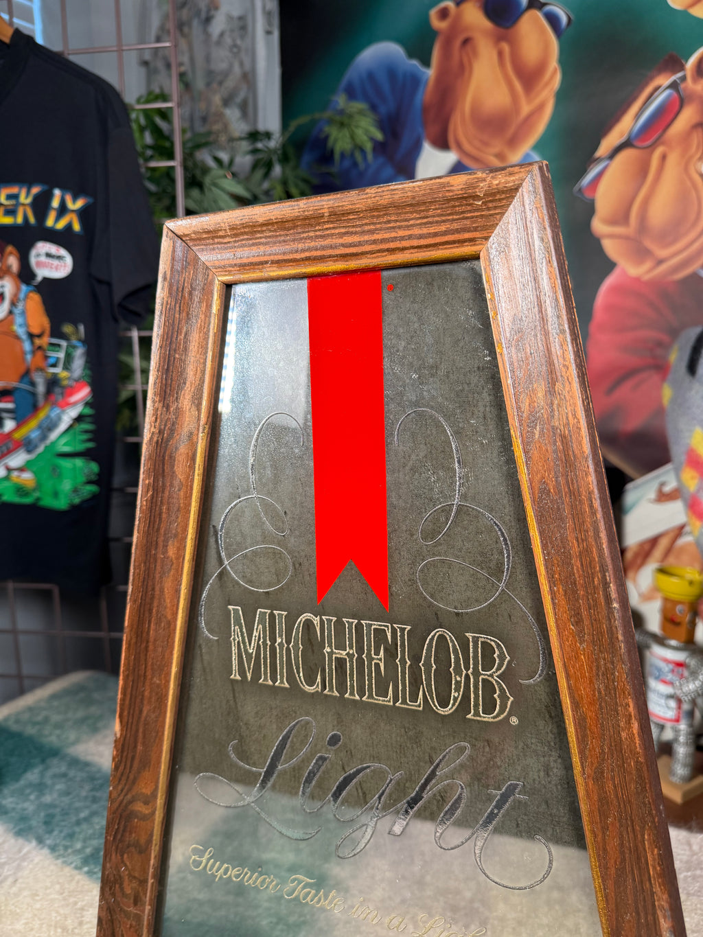 Vintage Michelob Bar Mirror (14x20inch)