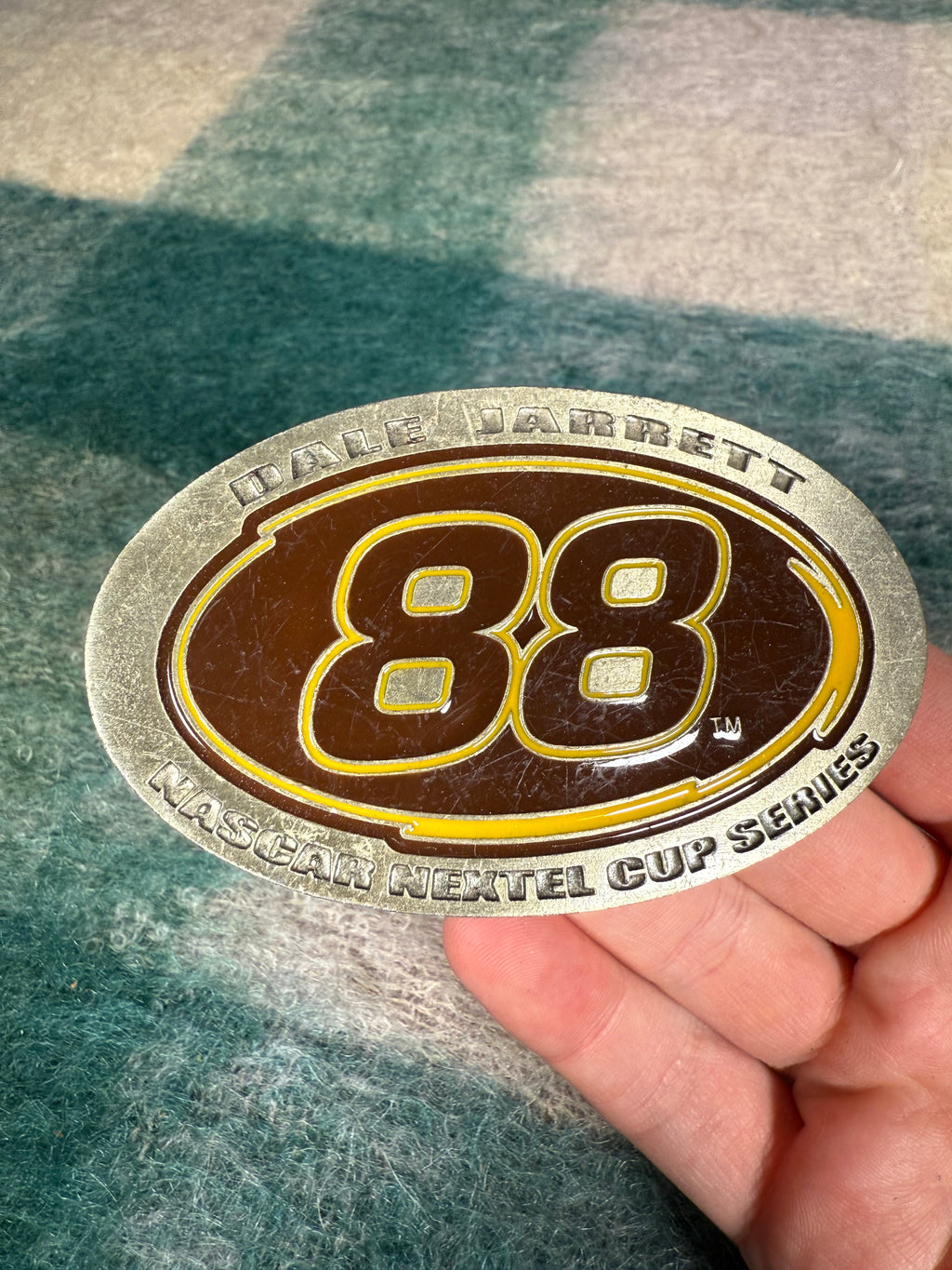 2000s Nascar Dale Jarrett Belt Buckle
