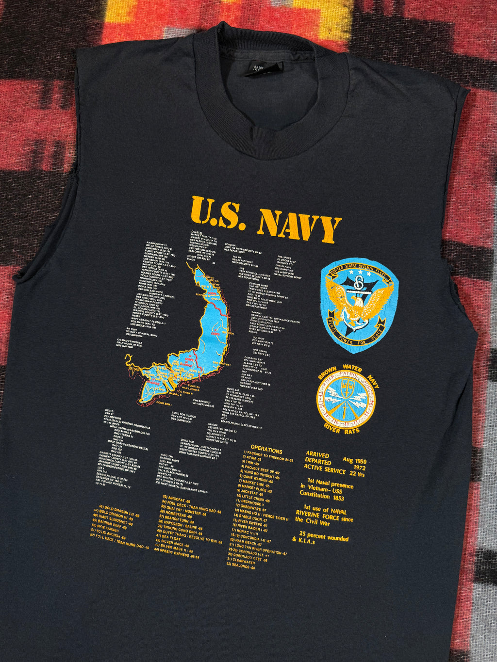 Vintage US Navy Cutoff Tee (S)