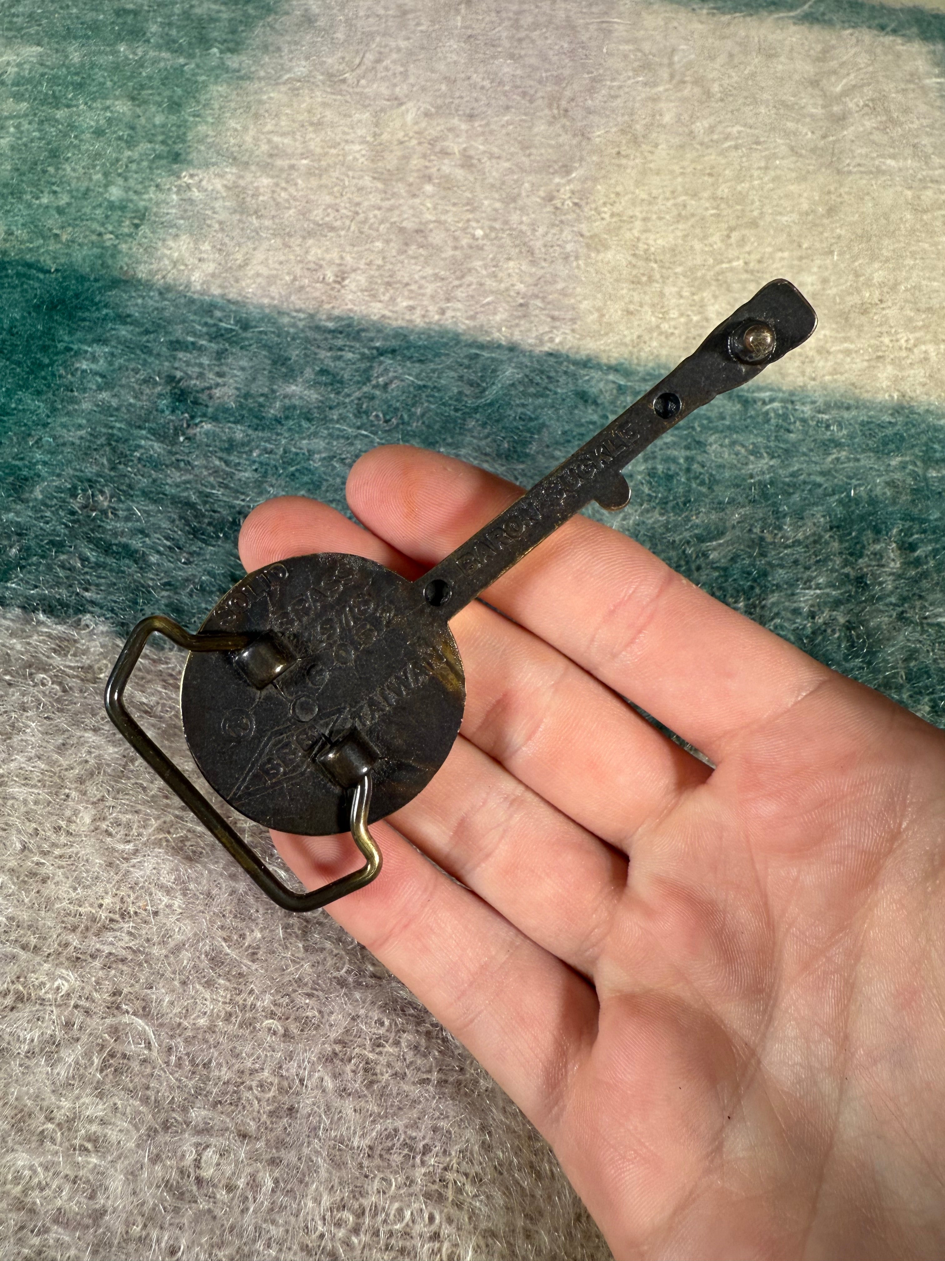 Vintage Banjo Belt Buckle