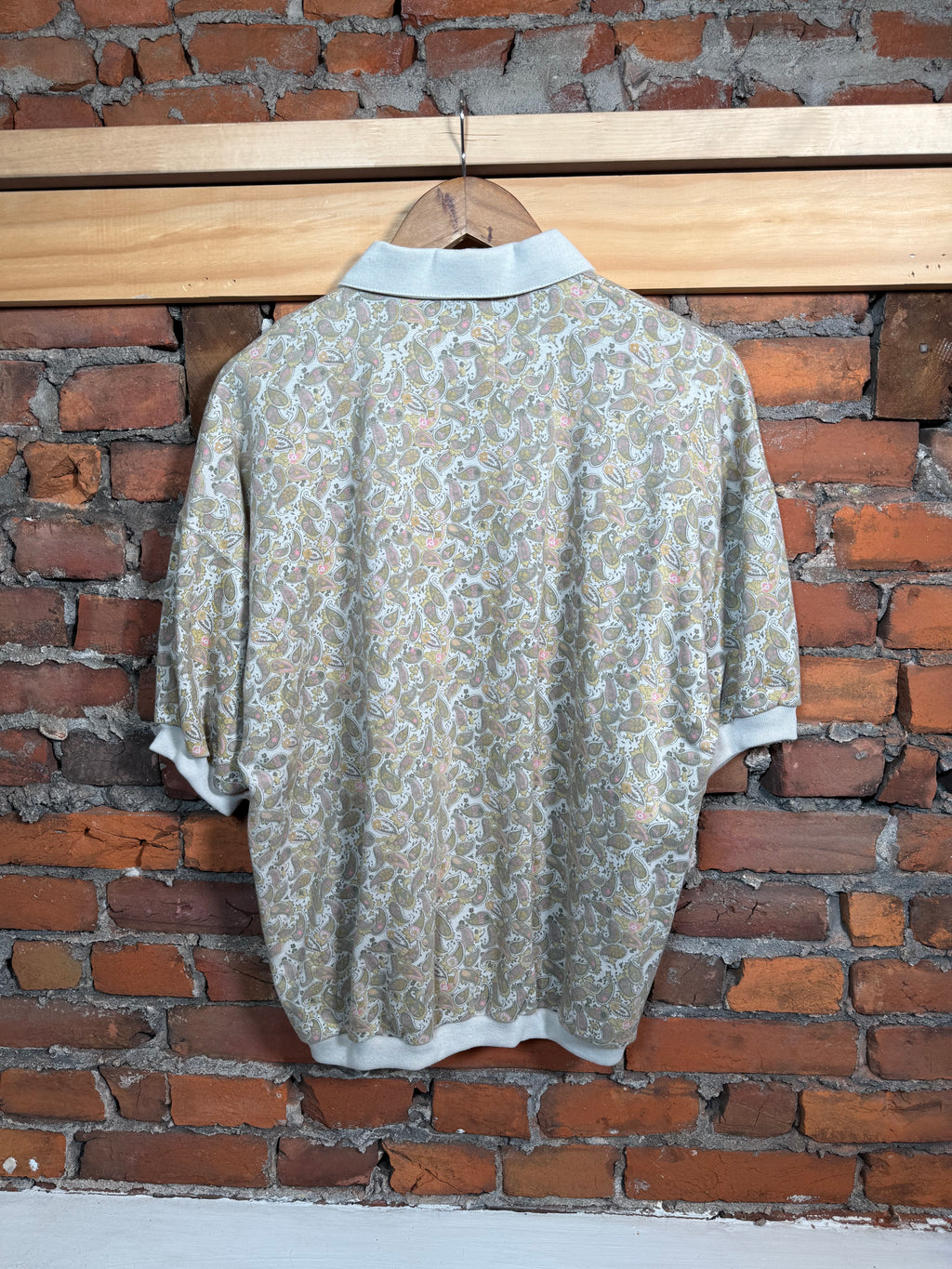 Vintage 80s Visage Paisley Shirt (M/L)
