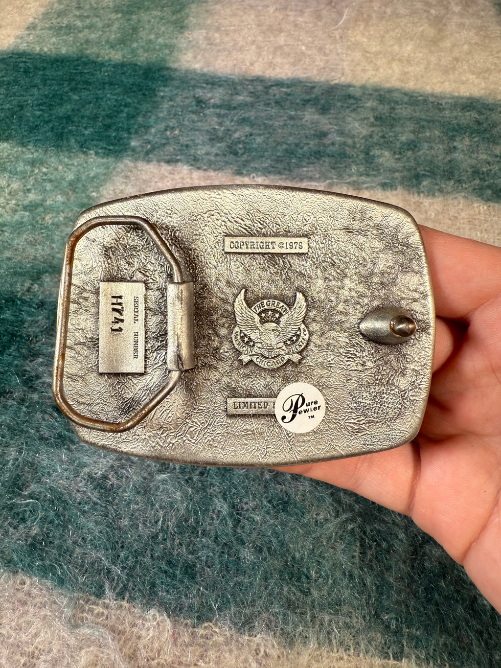 Vintage Hogs Are Beautiful Belt Buckle
