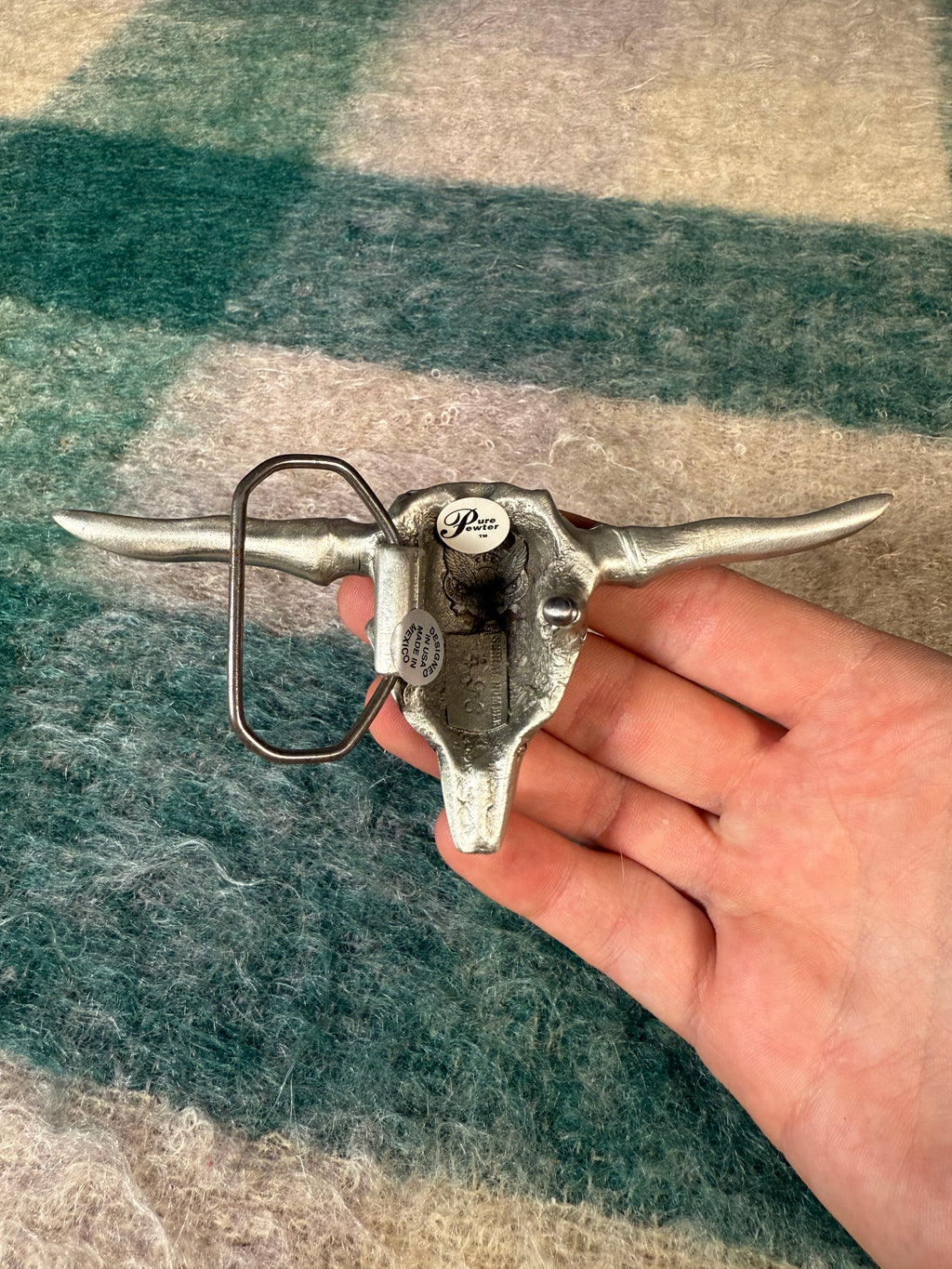 Vintage Longhorn Skull Belt Buckle