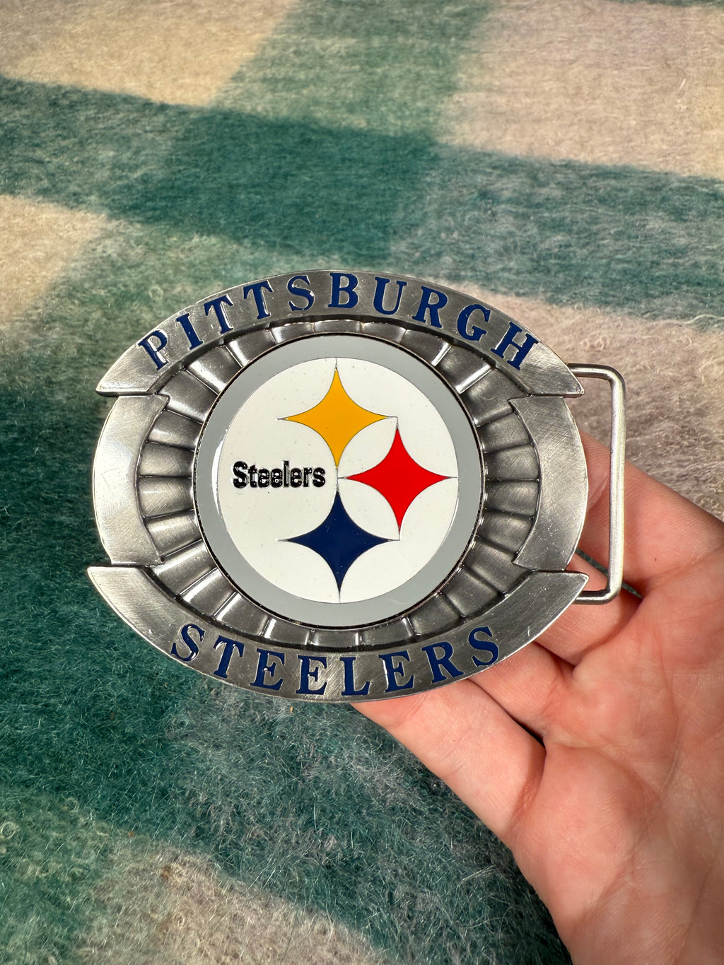 Vintage 2000s Pittsburgh Steelers Oversized Belt Buckle