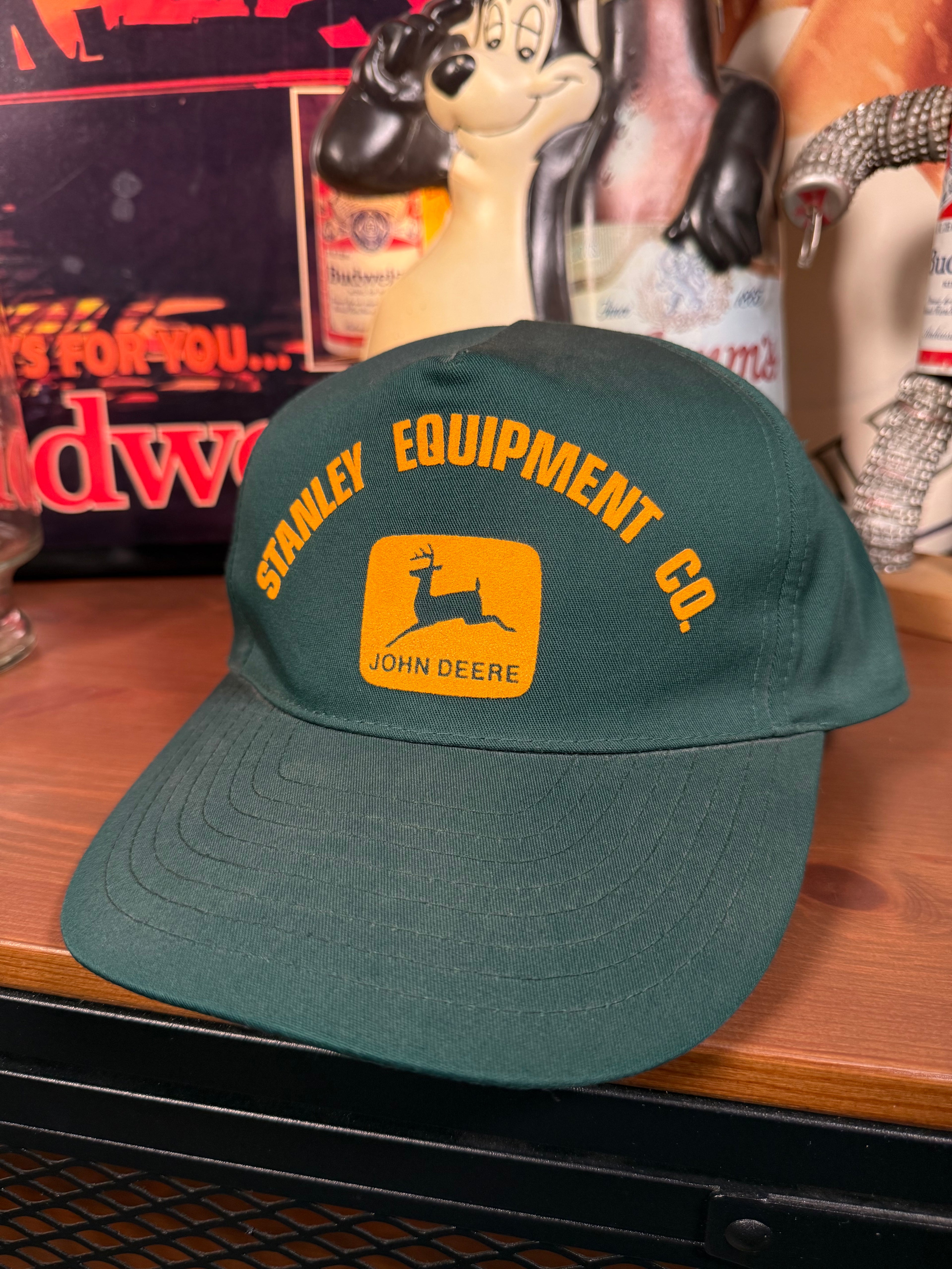 Vintage John Deere Stanley Equipment Co Snapback Hat