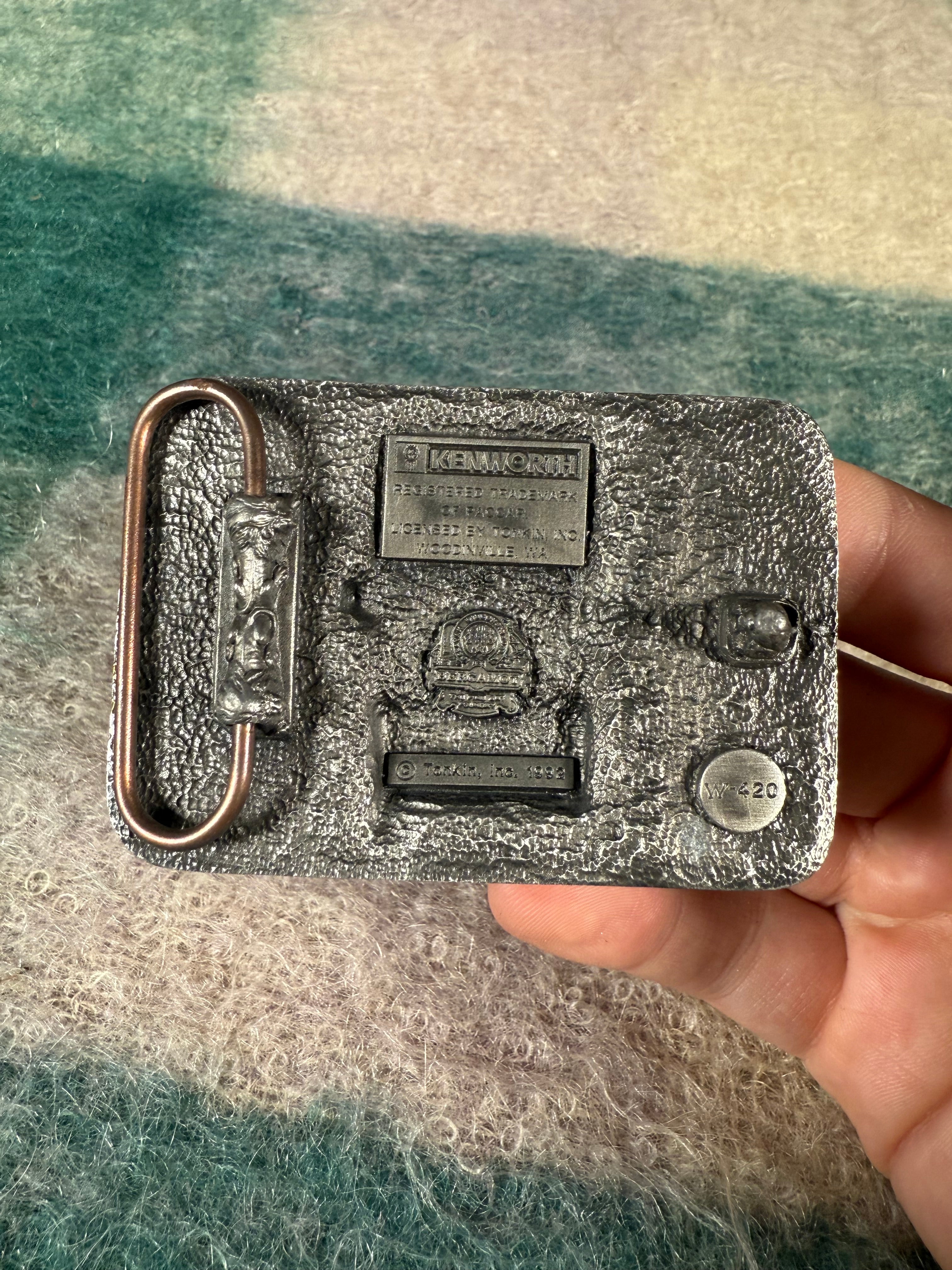 Vintage Kenworth Truck Belt Buckle