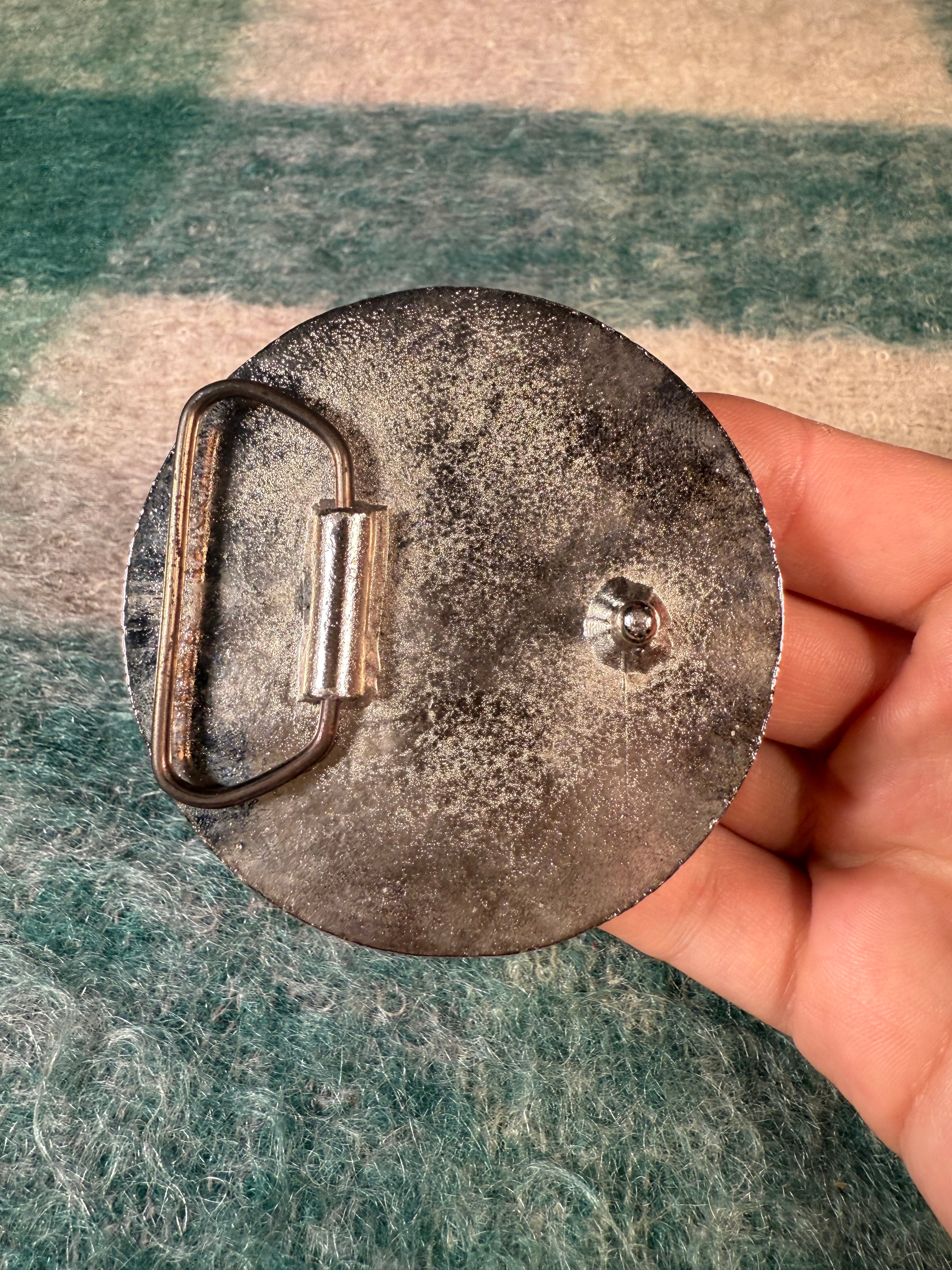 Vintage Early 2000s Fuck You and Your Dog Too Belt Buckle
