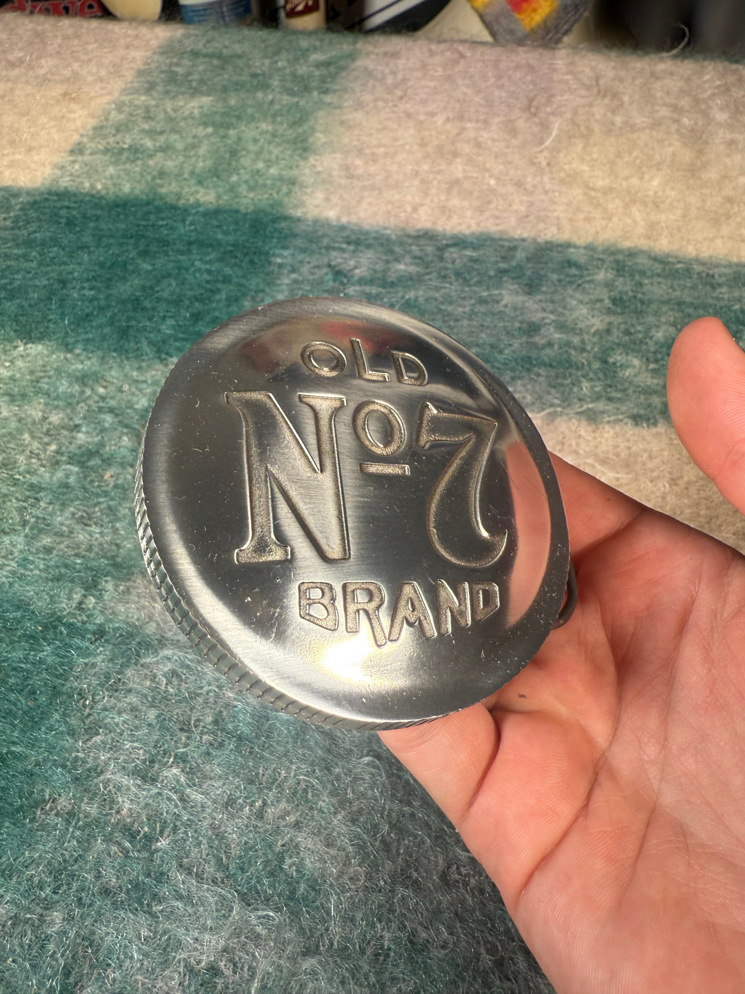 2005 Jack Daniels Number 7 Bottle Cap Belt Buckle