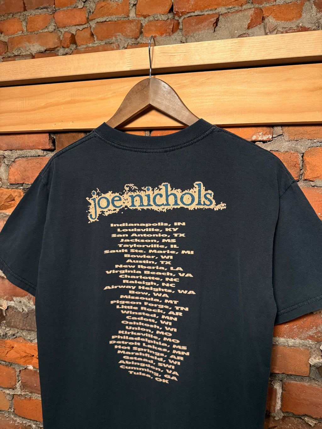 Vintage Joe Nichols Double Sided Concert Shirt (M)