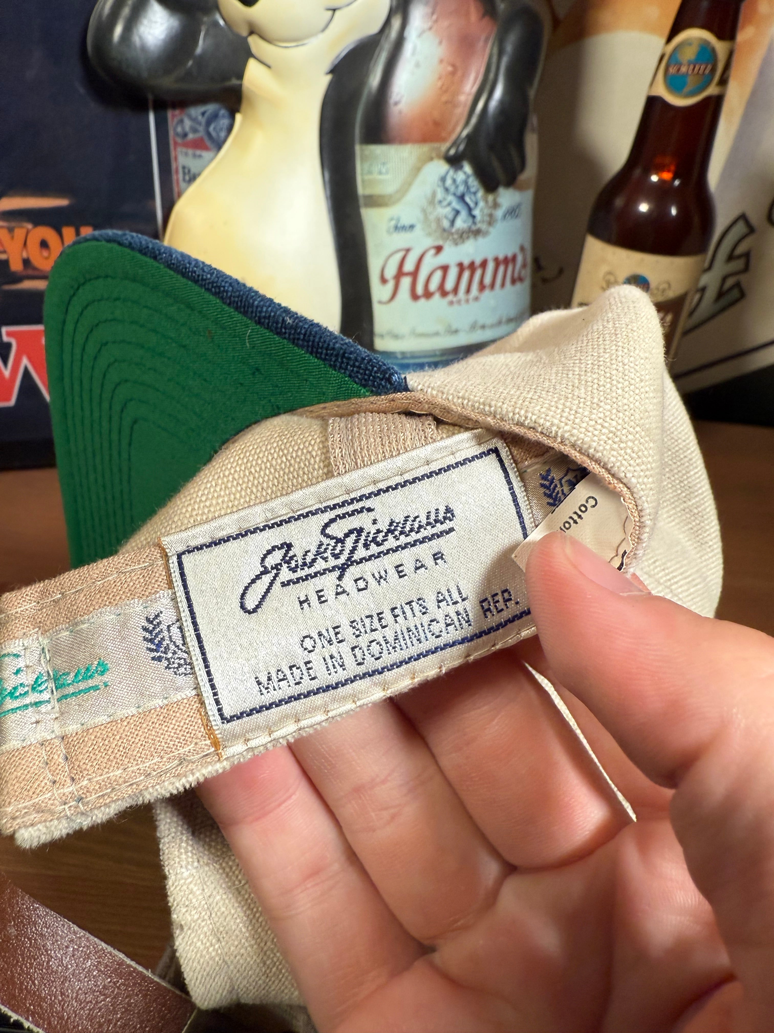 Vintage Jack Nicklaus Golf Leather Strap Hat