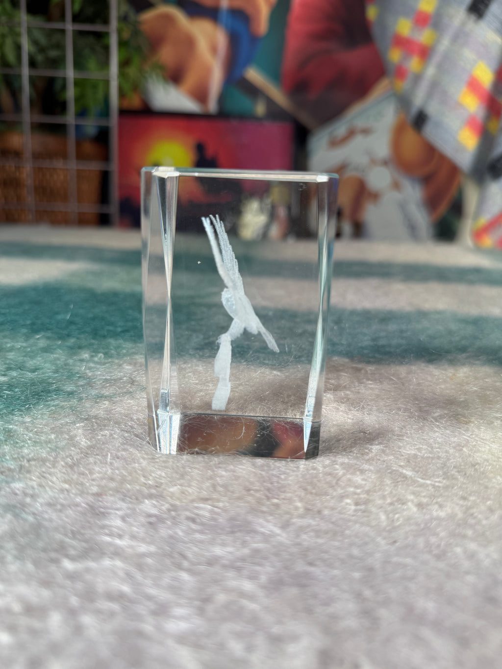 Vintage Harley Davidson 3D Glass Display
