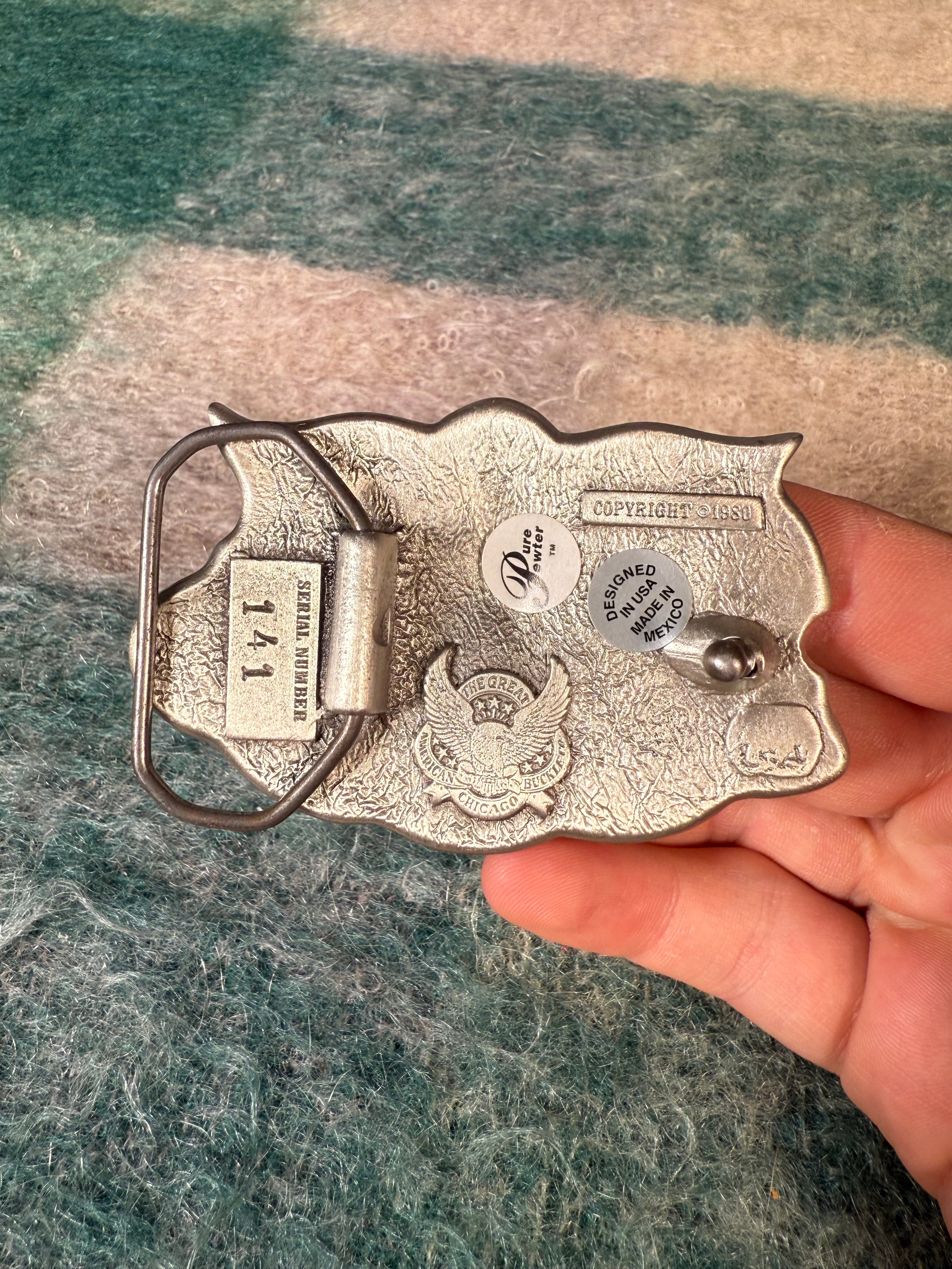 Vintage Lone Star State Texas Belt Buckle