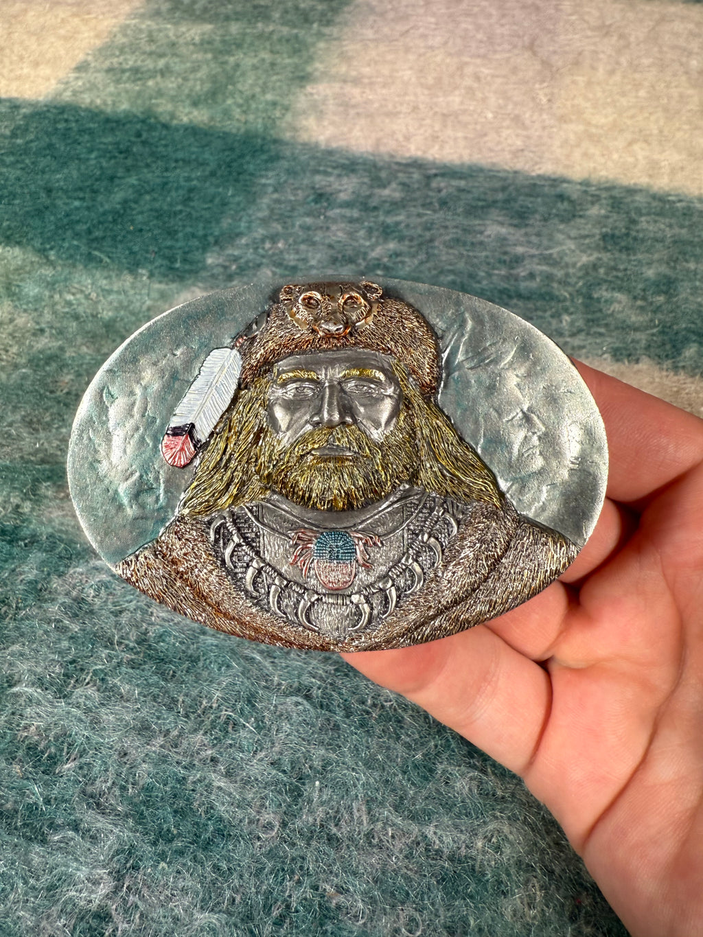 Vintage Outdoorsman Belt Buckle
