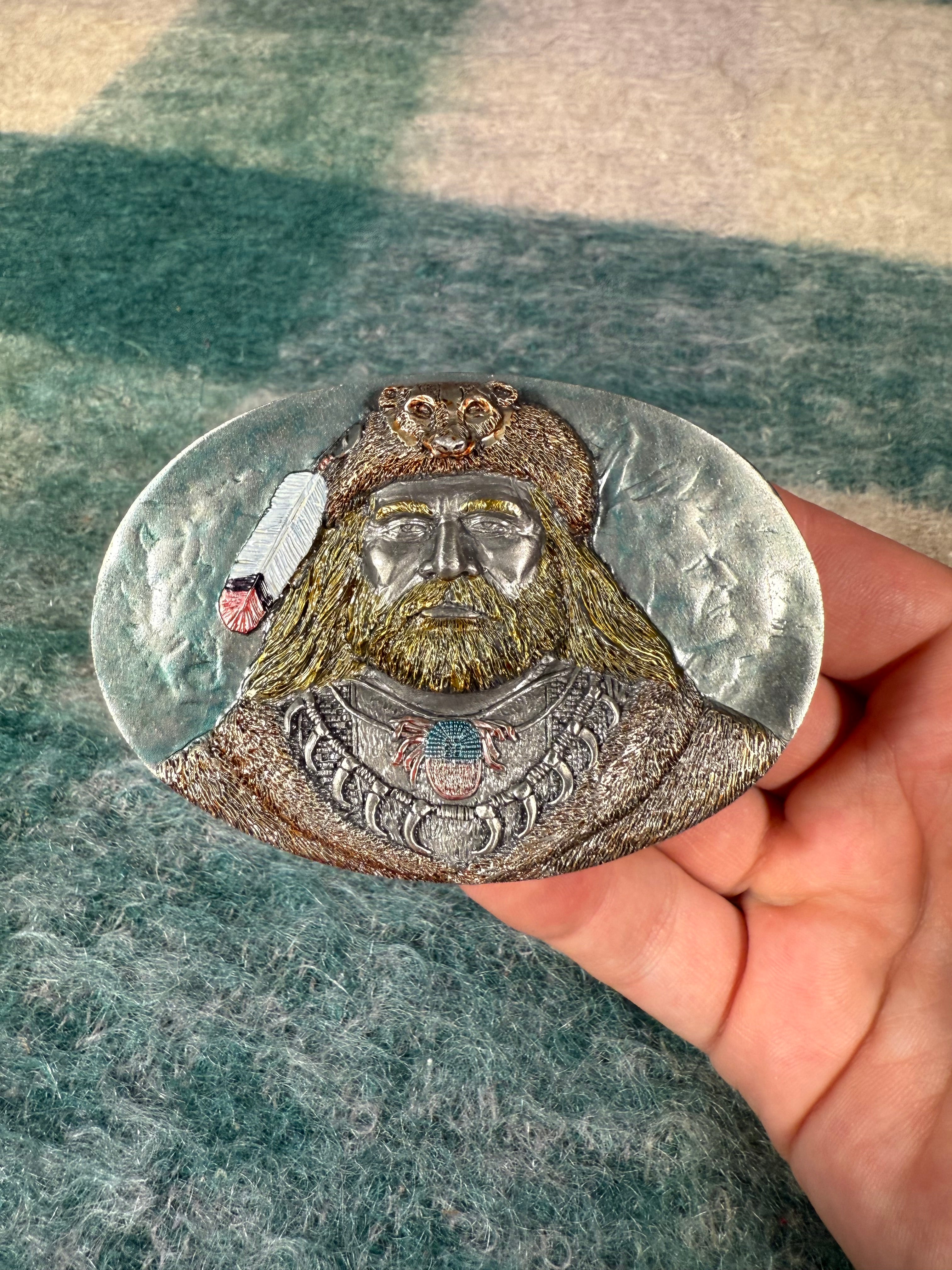 Vintage Outdoorsman Belt Buckle