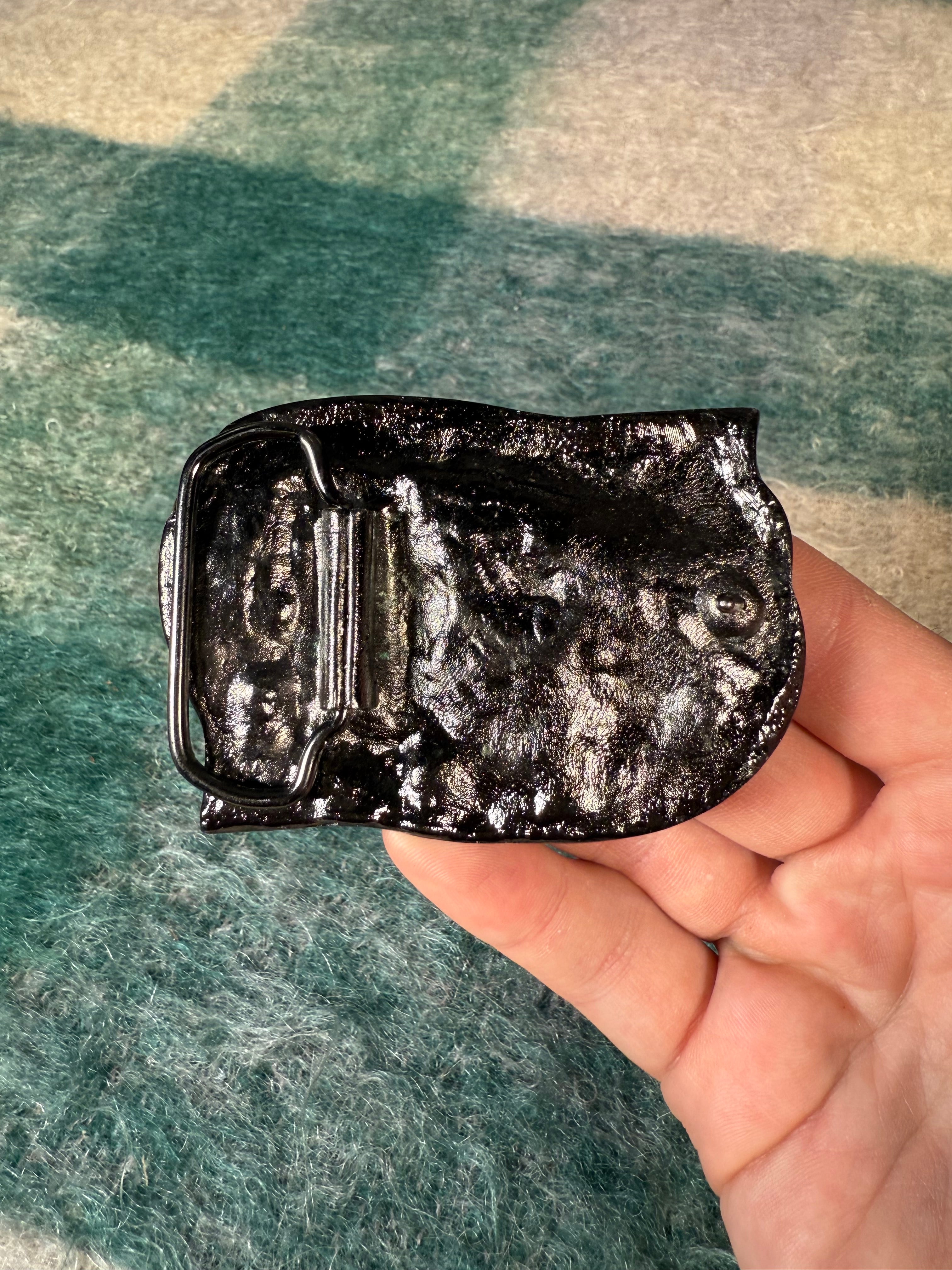 Vintage Turkey Hunter Belt Buckle