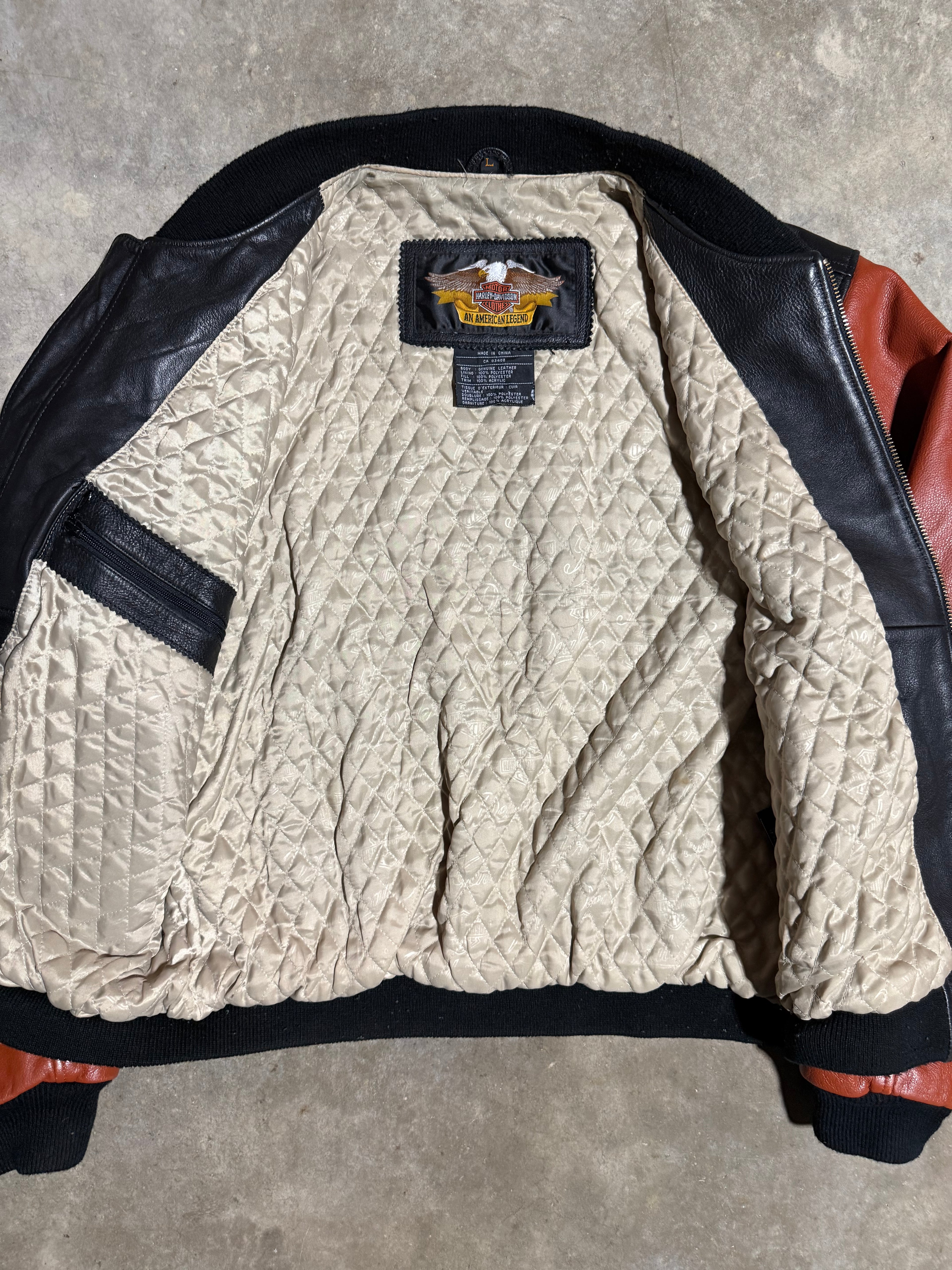 Vintage Harley Davidson Milwaukee Leather Jacket (L)