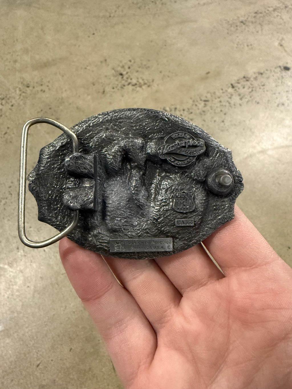 Vintage Line Dancing Belt Buckle