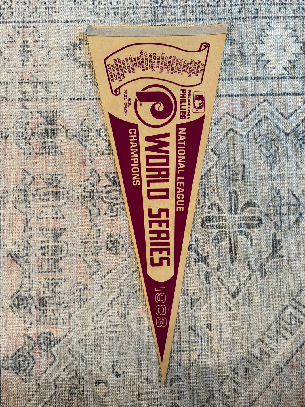 Vintage 1983 Philadelphia Phillies Pennant