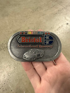 Vintage Bristol International Speedway Nascar Belt Buckle