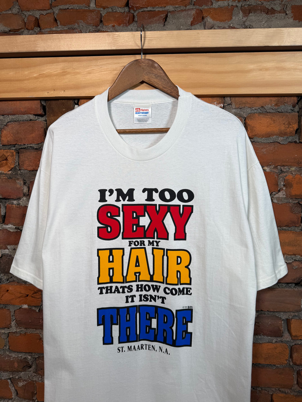 Vintage I’m Too Sexy For My Hair Shirt (XL)