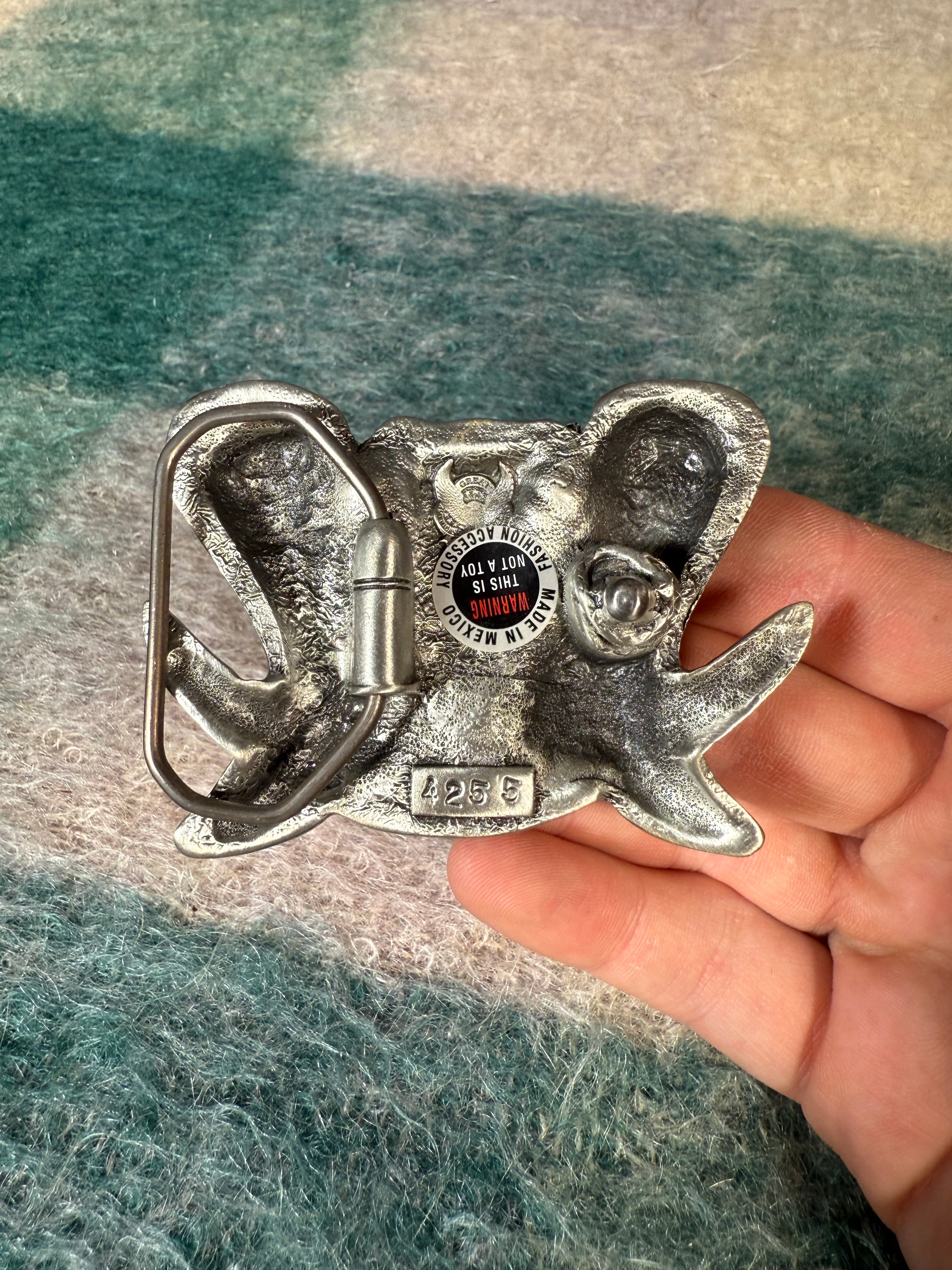 Vintage Cowboy Boots and Hat Belt Buckle