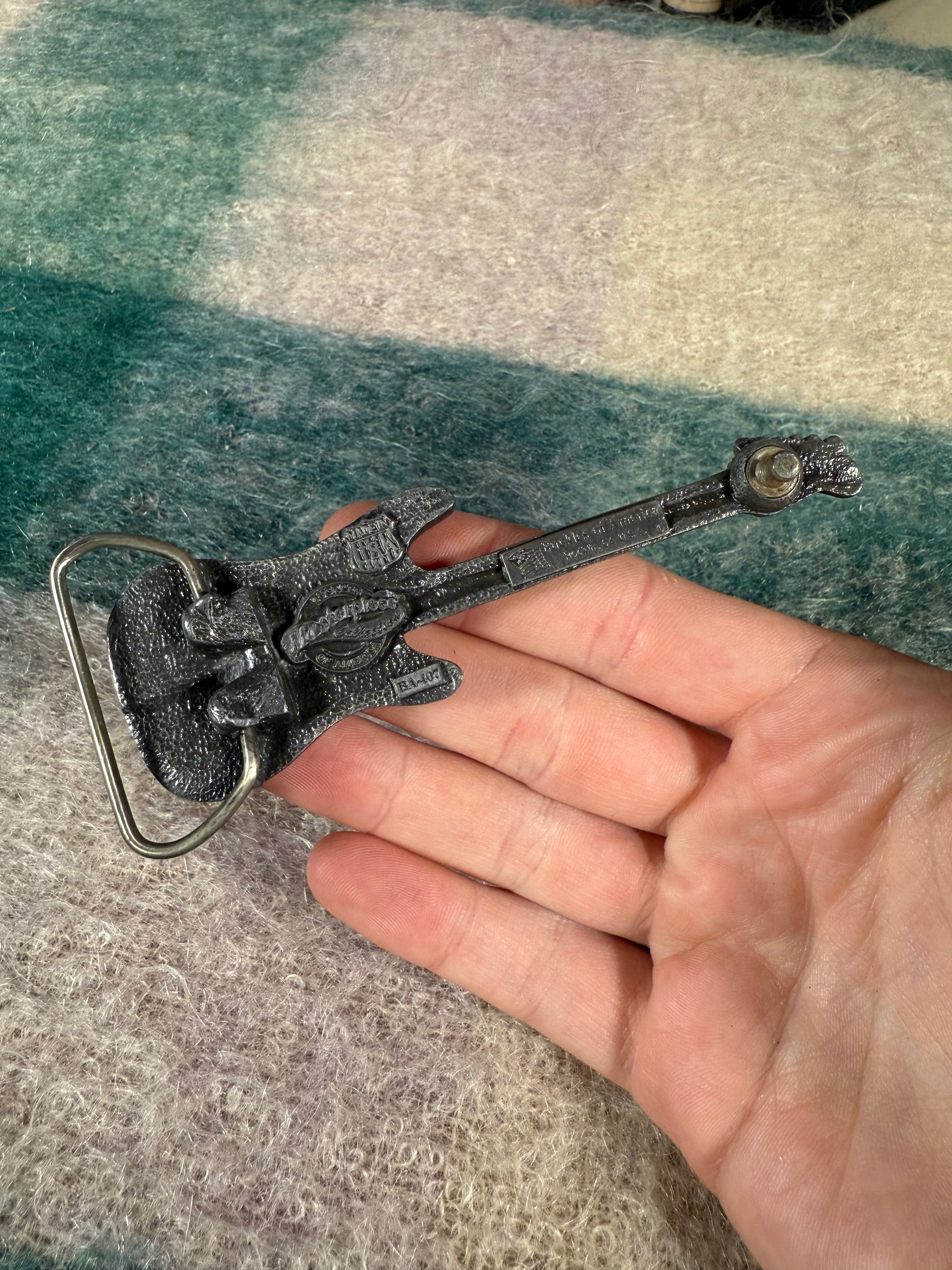 Vintage Guitar Belt Buckle