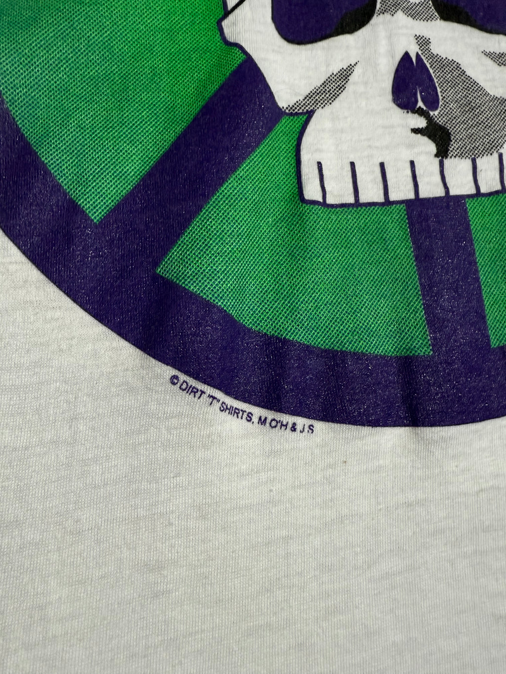 Vintage Woodstock Peacebomb Skull T-Shirt (L/XL)