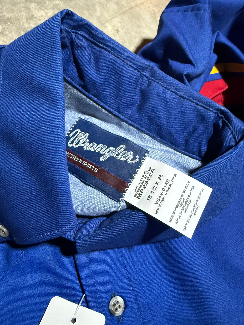 Vintage Unworn Wrangler Striped Button Down (XL)