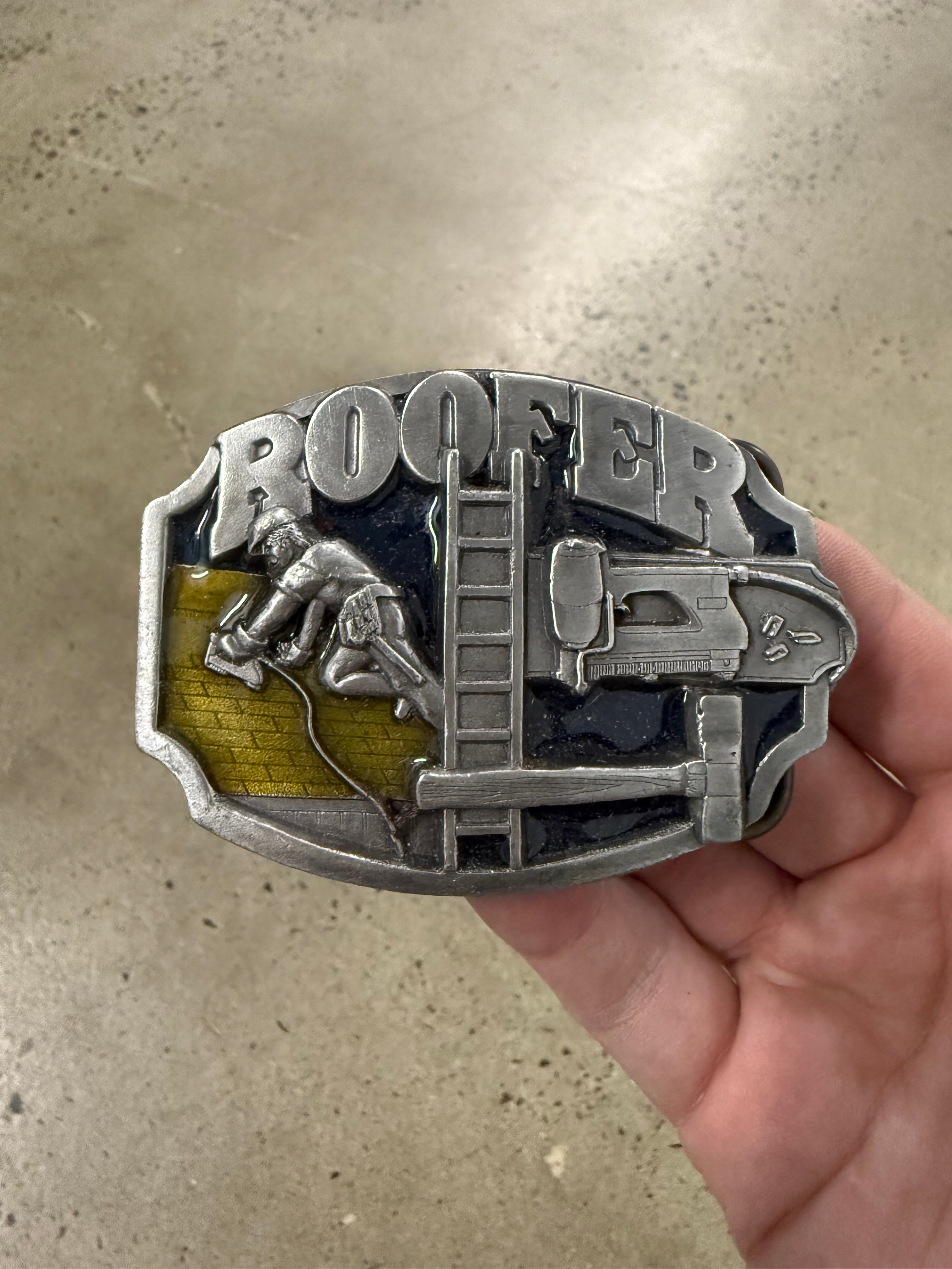 Vintage Roofer Belt Buckle