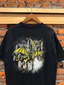 Vintage Top Heavy Realm of Fire Double Sided Dragon T Shirt (L)