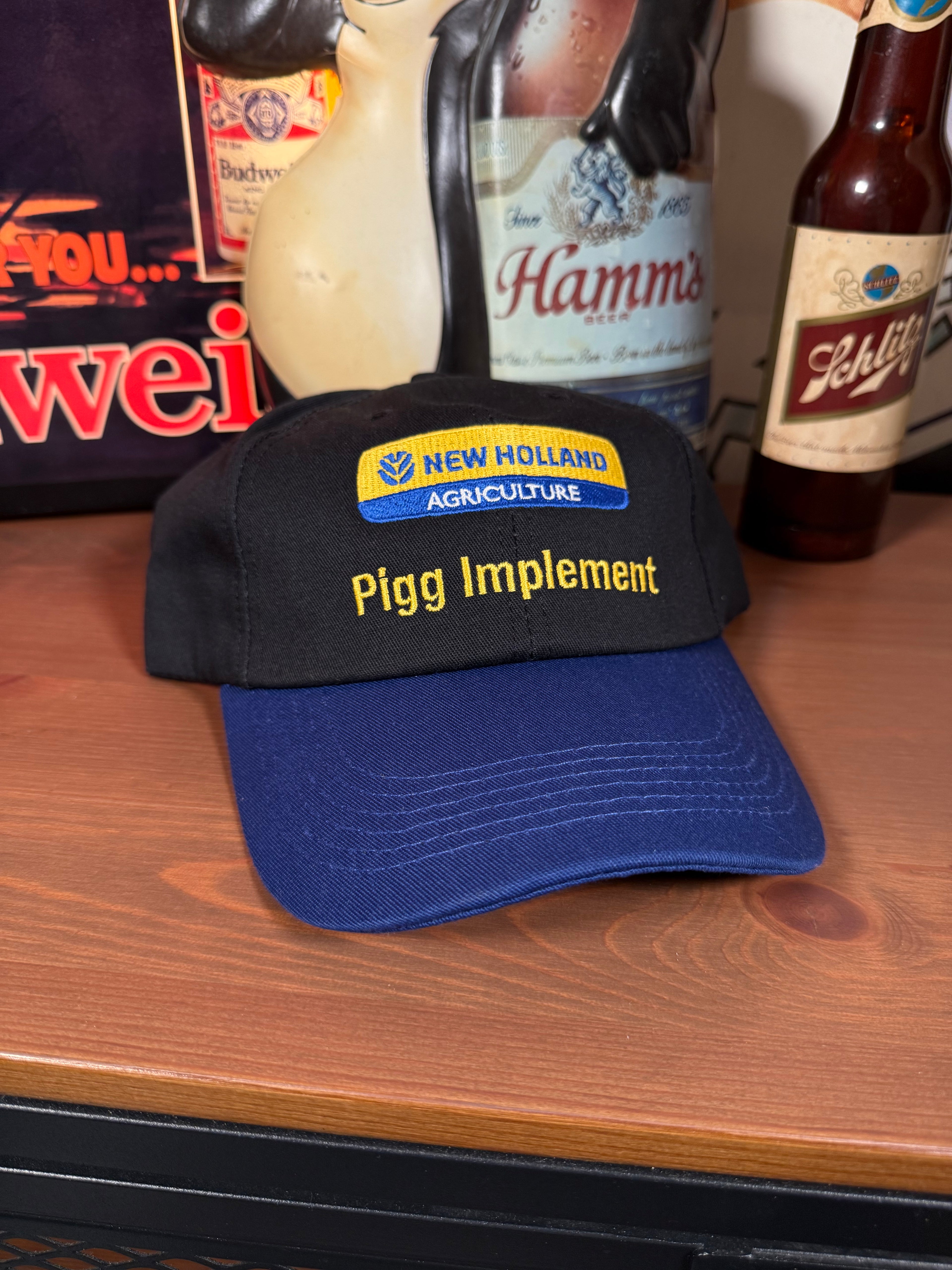 Vintage Y2K New Holland Agriculture Pigg Implement Hat