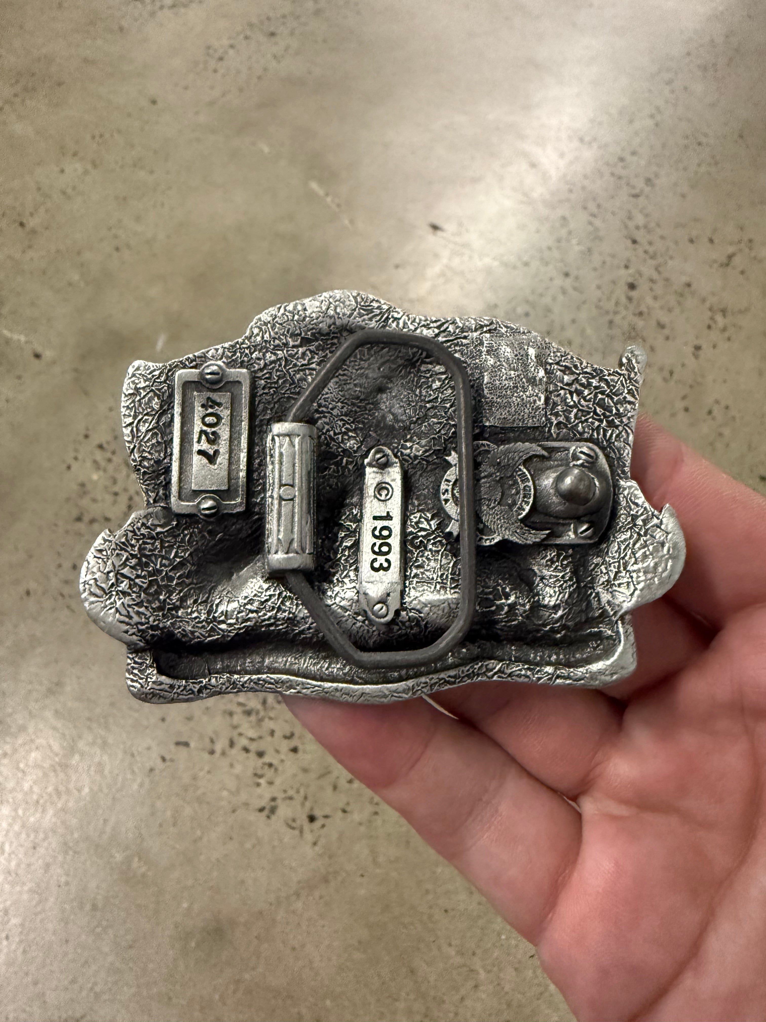 Vintage 1993 Protect Our American Heritage Belt Buckle