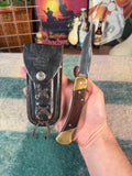 Vintage Harley Davidson Uncle Henry Knife with Leather Case