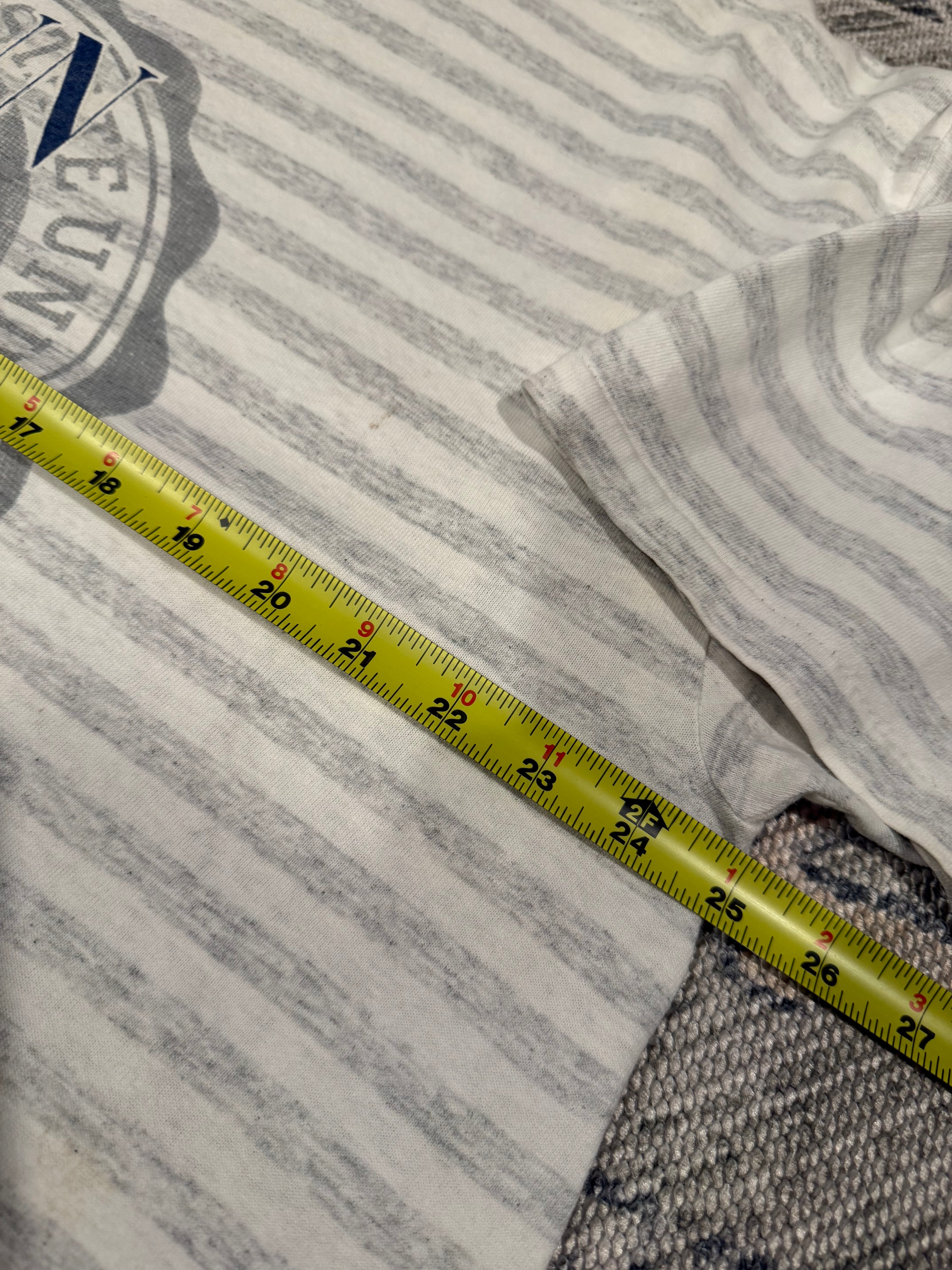 Vintage 90s Penn State Striped T-Shirt (XL)