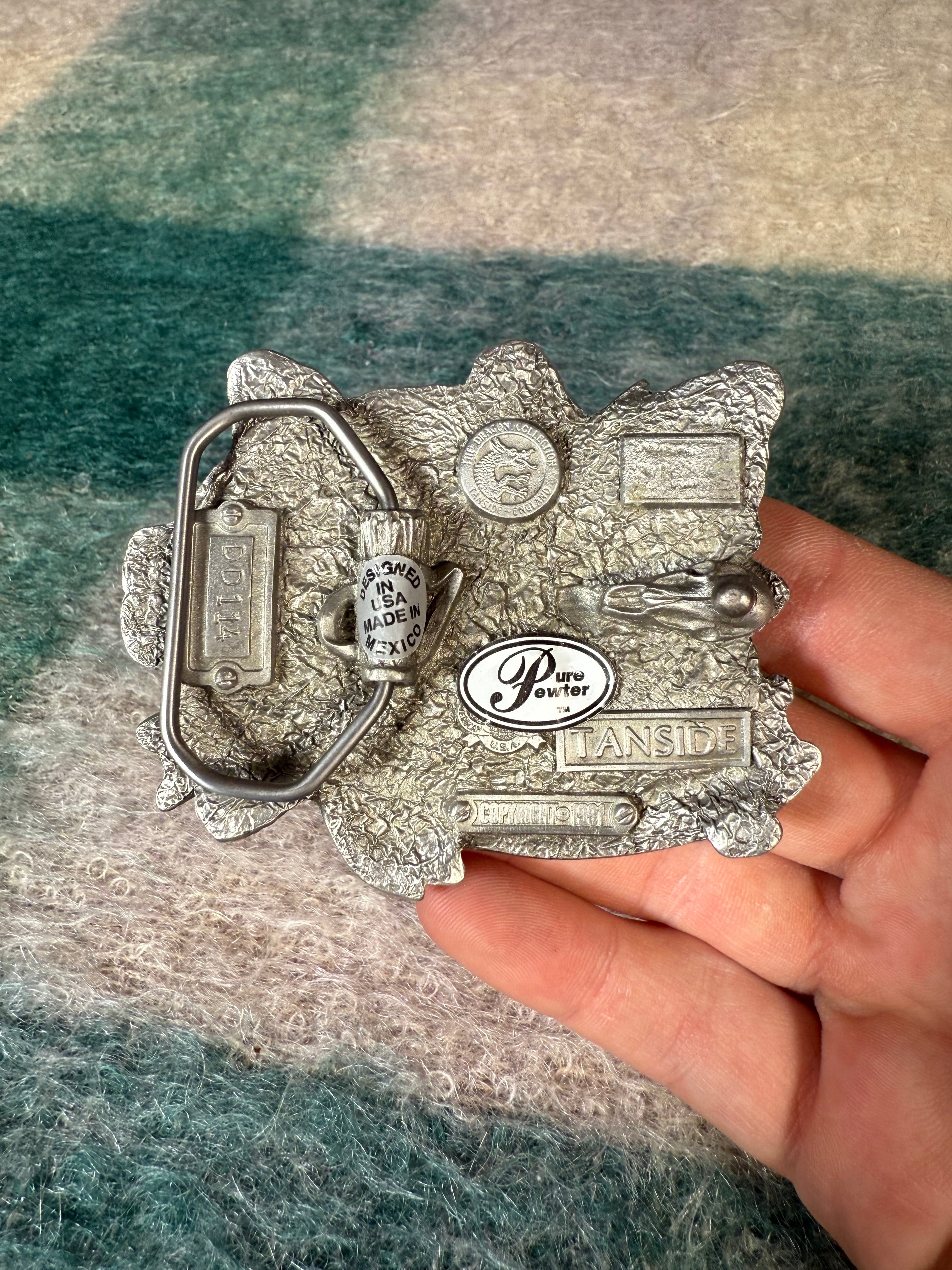 Vintage Spirit of Our Fathers Native American Belt Buckle