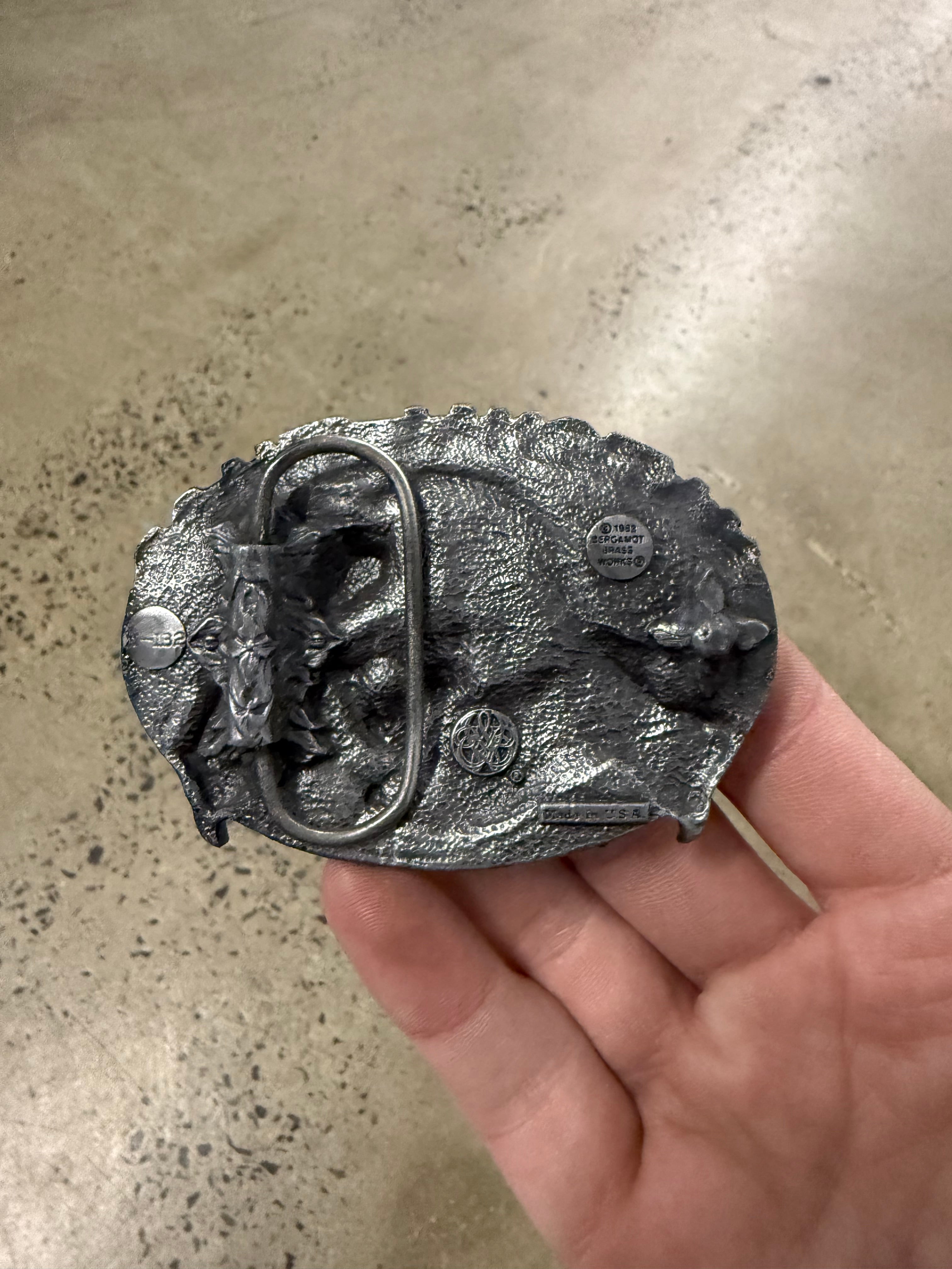 Vintage National Guard Belt Buckle
