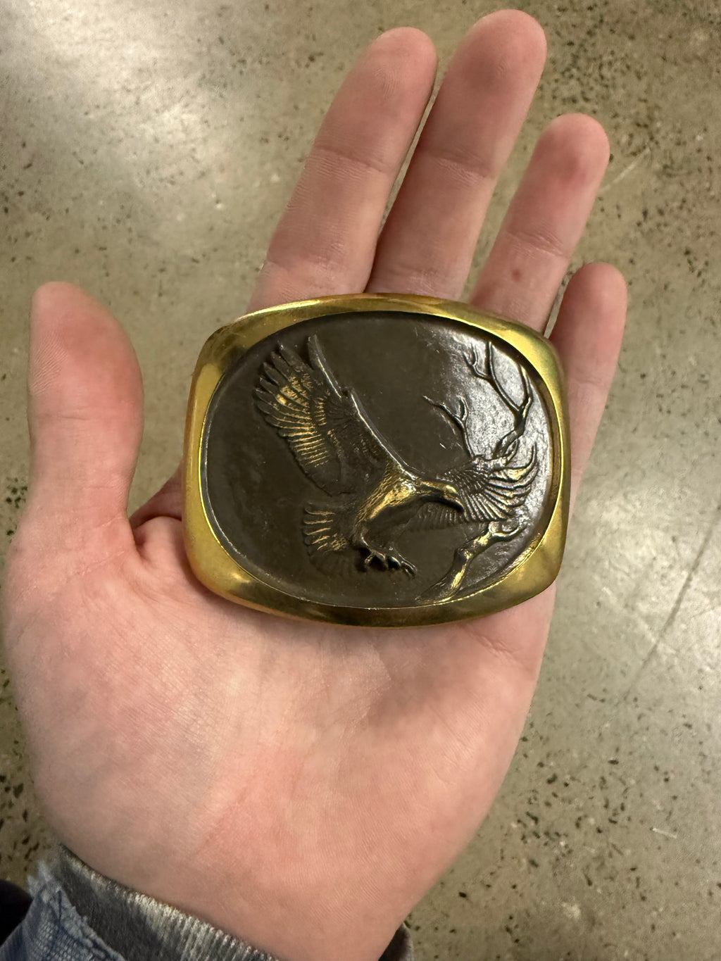 Vintage Soarin Eagle Belt Buckle