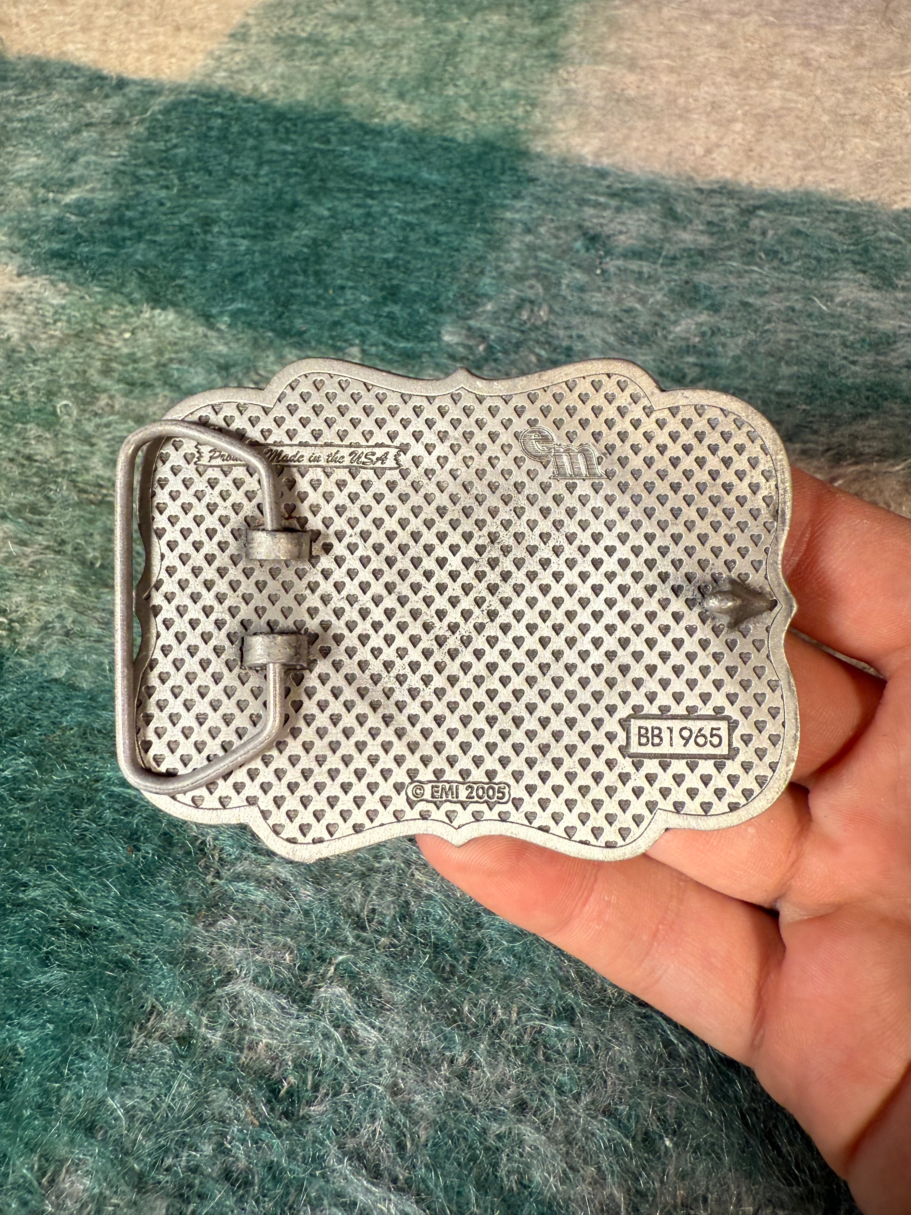2005 Western Heart Belt Buckle