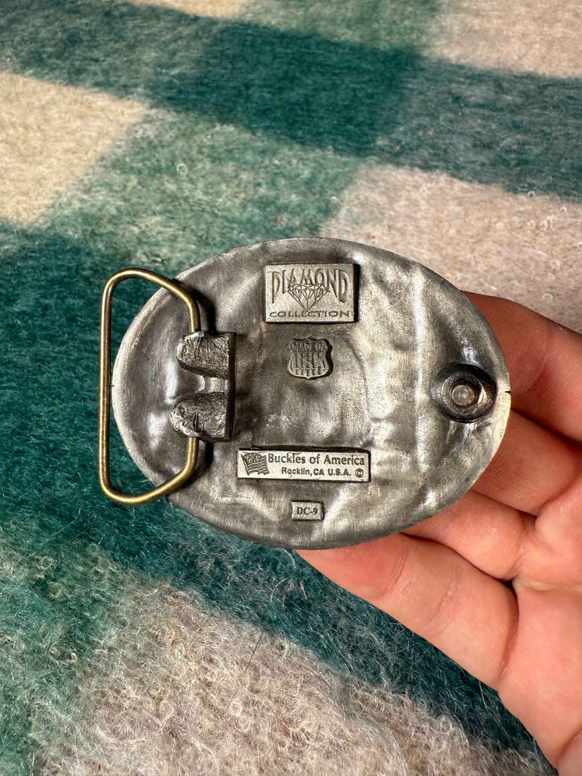 Vintage No Color Wolf Belt Buckle