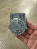 Vintage 1991 World Cup Soccer Belt Buckle
