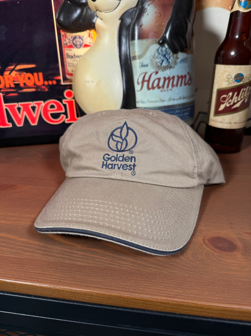 2000s Tan Golden Harvest Seed K Products Hat
